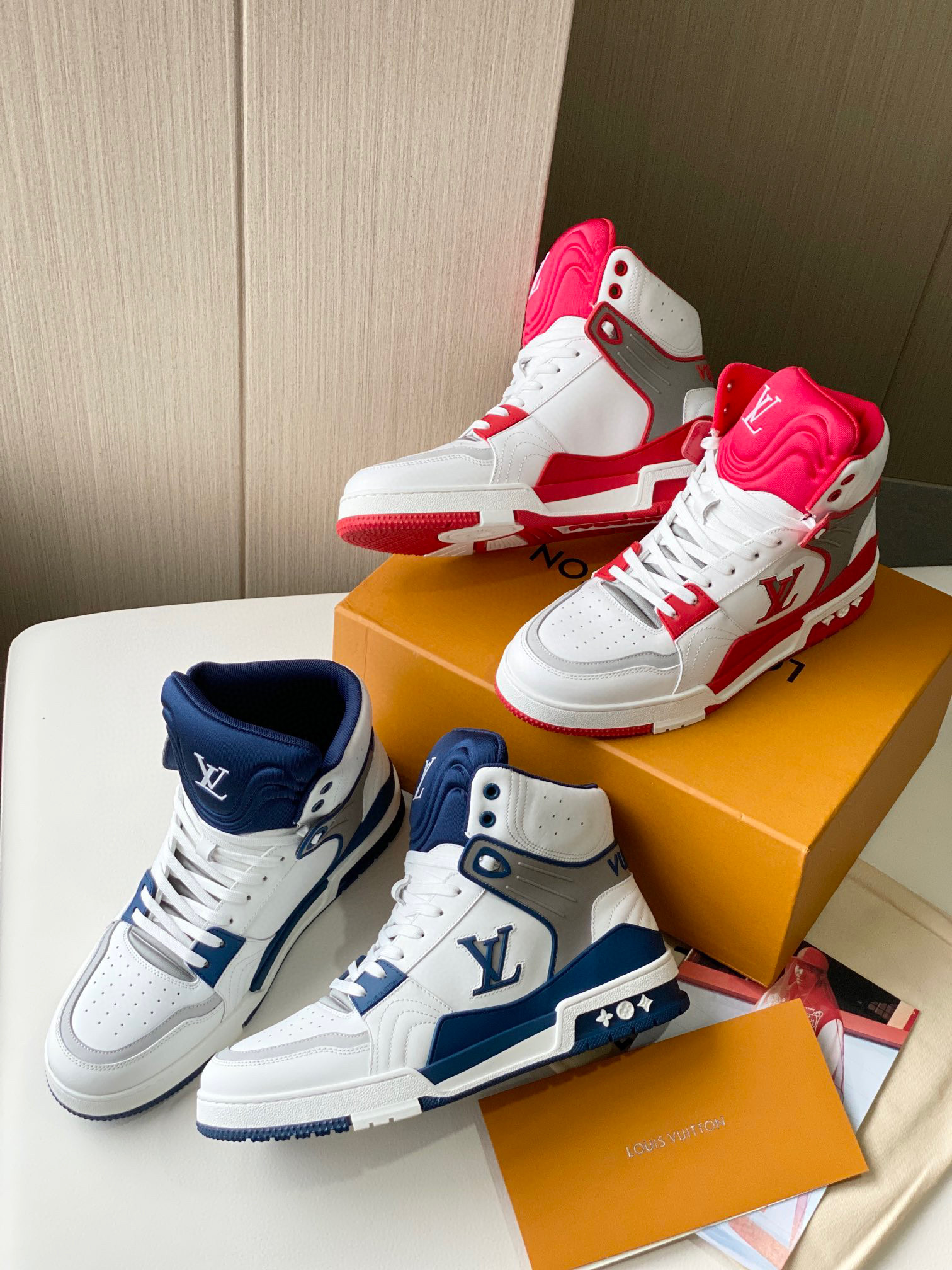 Louis Vuitton High Top Sports Casual Lace Up Shoes #nigo21947