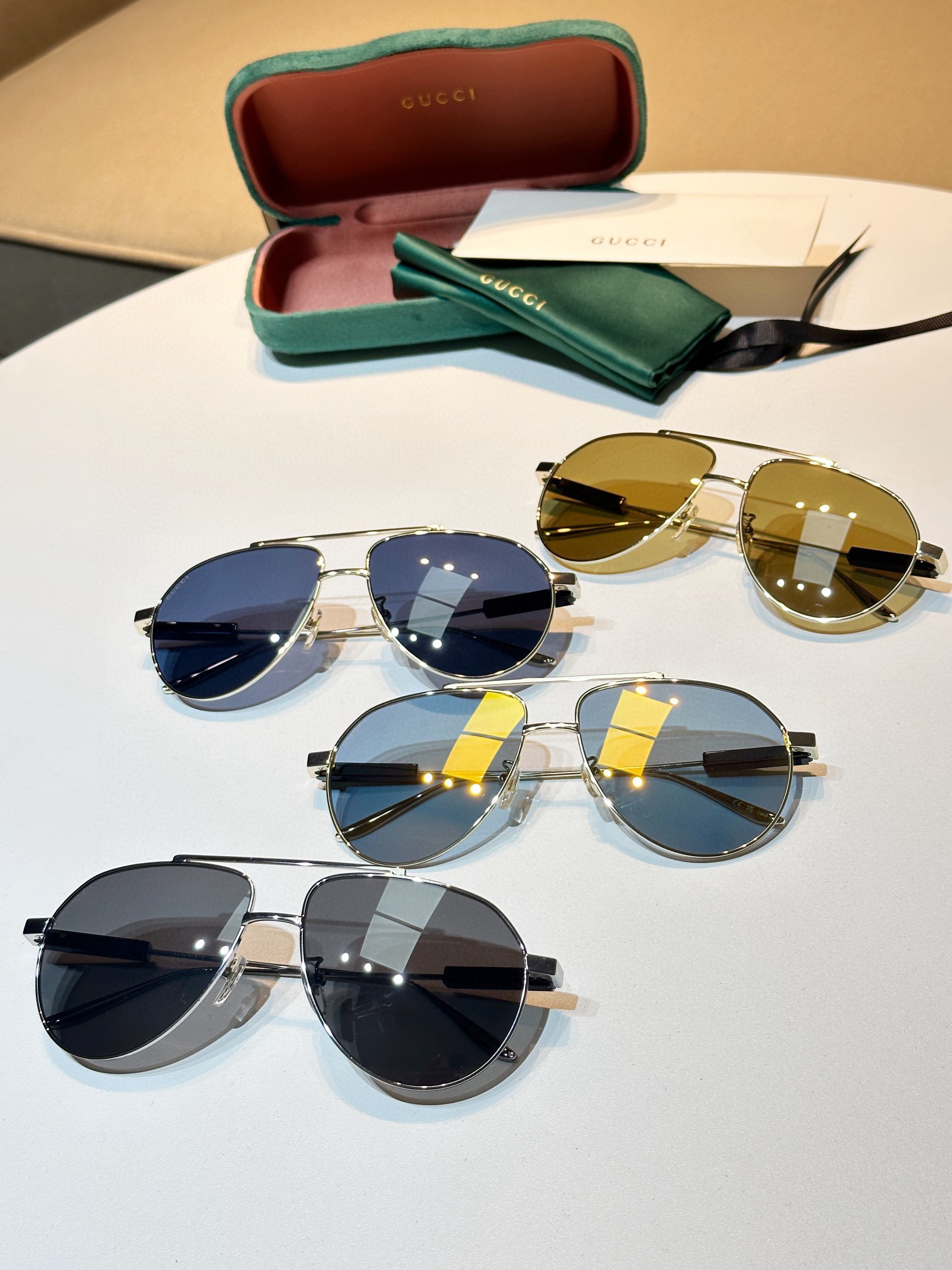 Gucci Classic Retro Aviator Sunglasses Glasses #nigo96594
