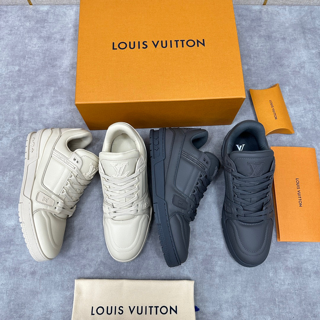Louis Vuitton LV Trainer Sneaker Men's Low Top Lace Up Casual Shoes #nigo96632