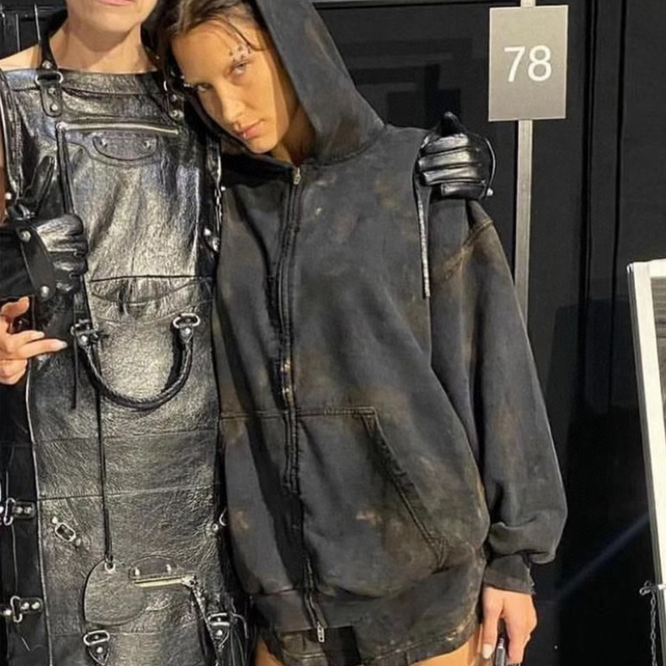 Balenciaga Zip-up Hoodie Small Fit In Black Ngvp #nigo6739