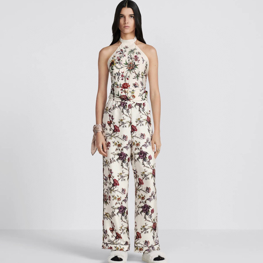 Dior Floral Silk Top Casual Pants Ngvp #nigo5127