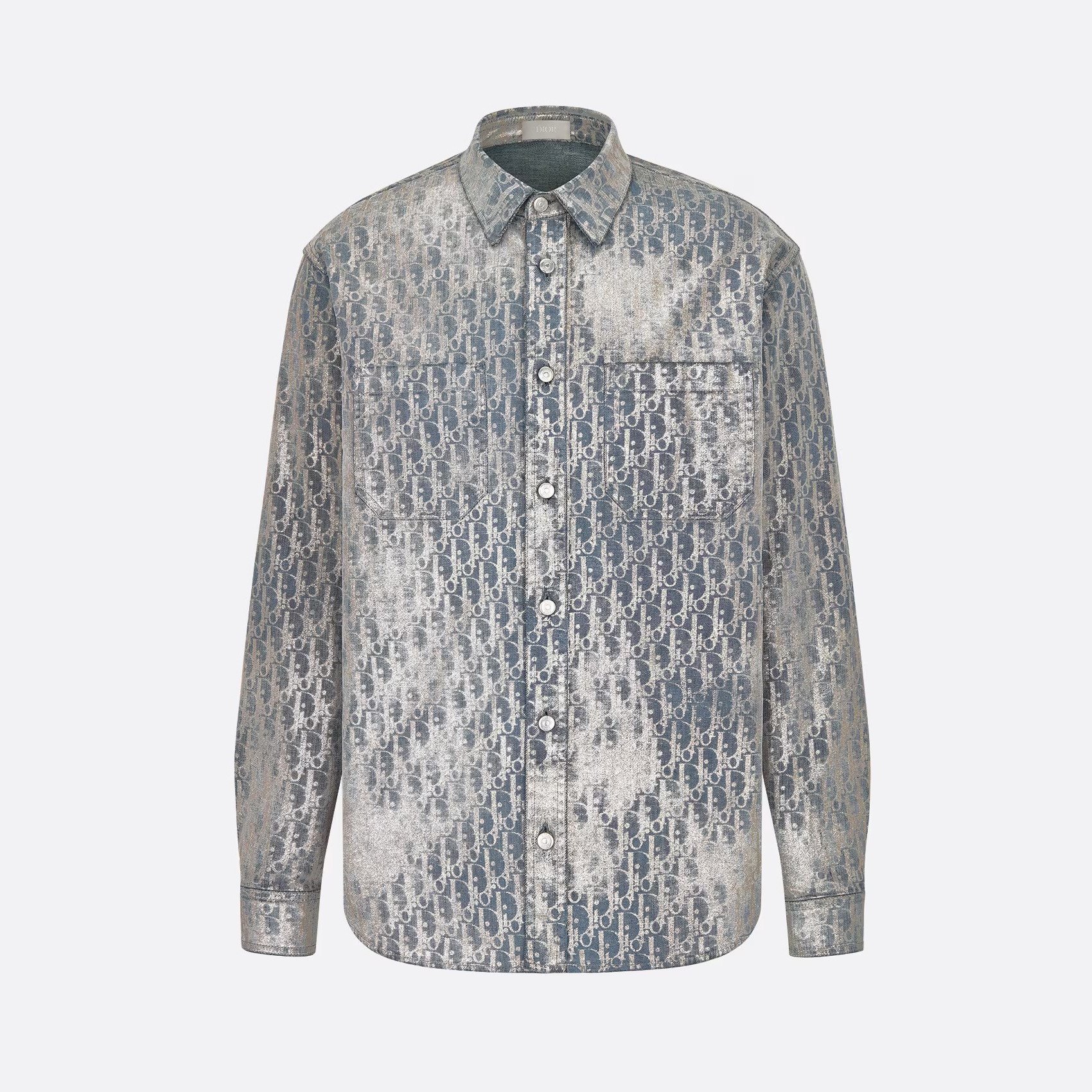 Dior Oblique Overshirt Letter Denim Long Sleeve Shirt Jacket #nigo96663