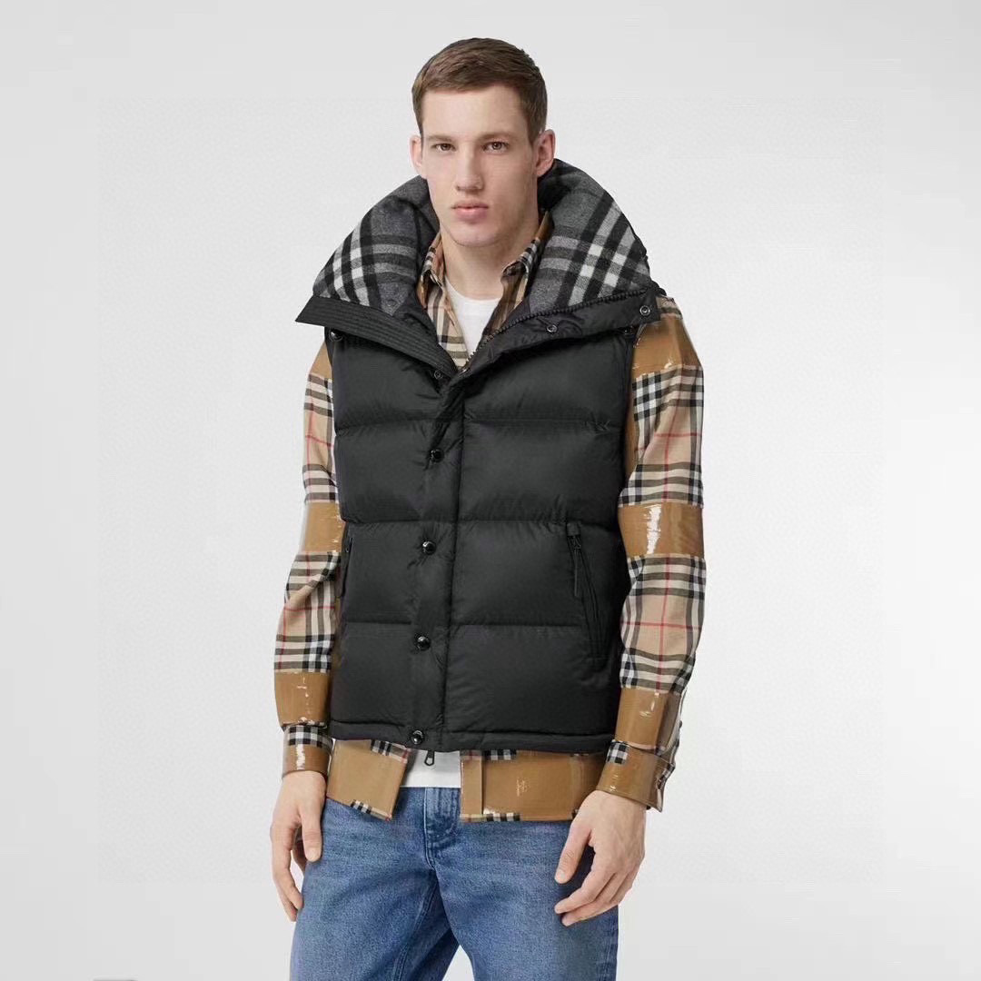 Burberry Removable Sleeve Puffer Down Jacket Coat #nigo6542