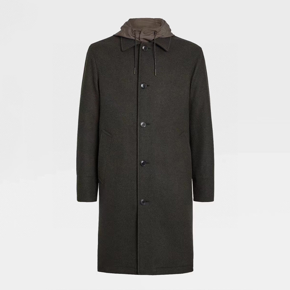 Ermenegildo Zegna Lapel Windbreaker Hooded Jacket Ngvp #nigo6737