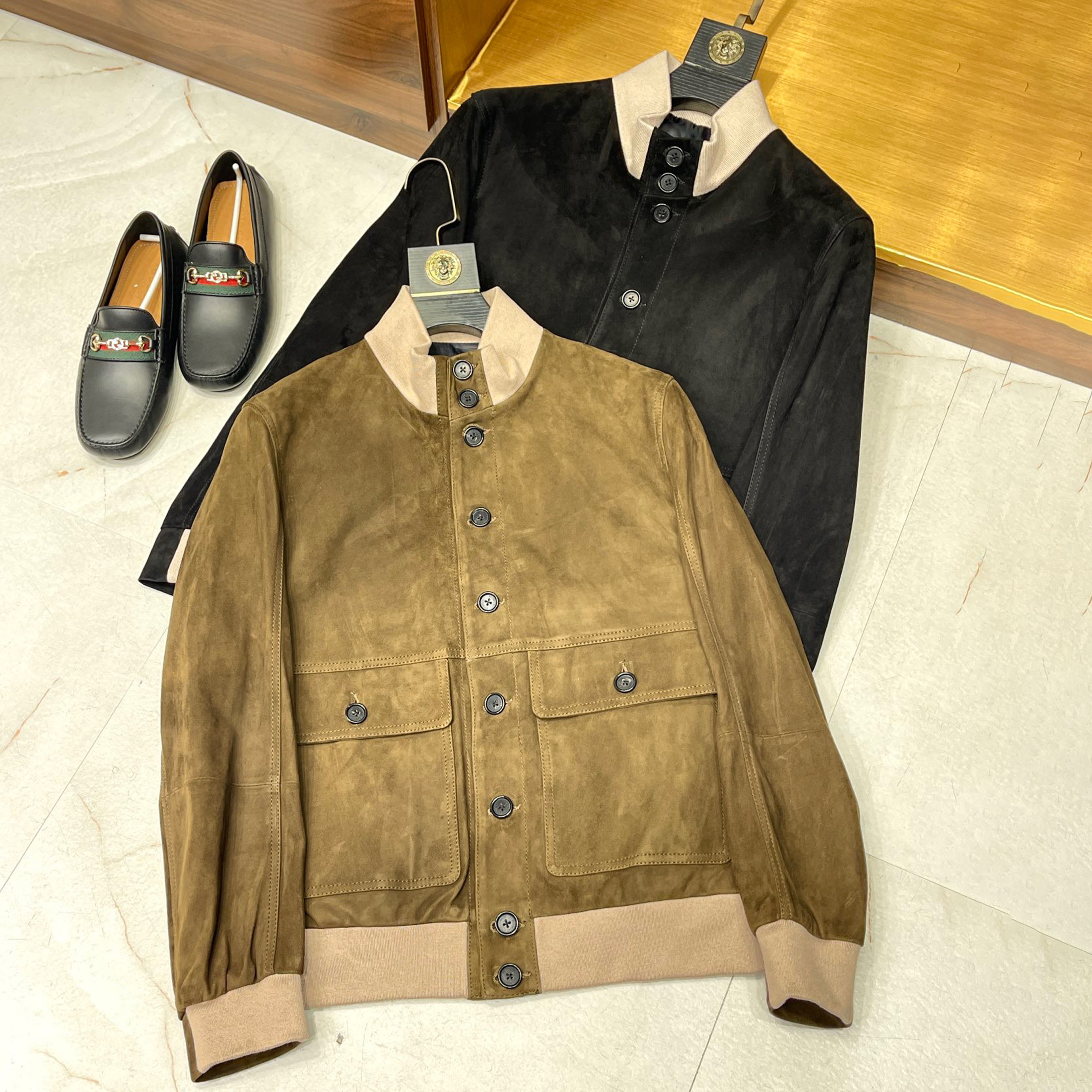 Brunello Cucinelli Men's Suede Jacket Coat Ngvp #nigo6742