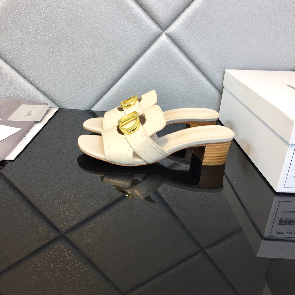 Dior Signature Summer Half Toe High Heel Sandals Shoes #nigo21999