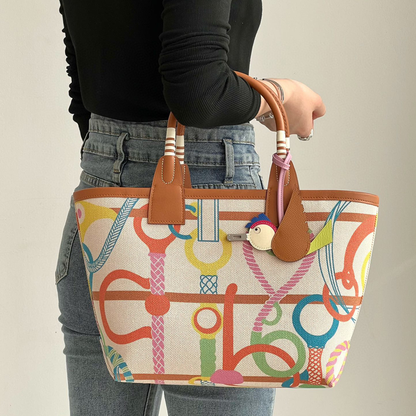 Hermes Large Capacity Portable Printed Bag #nigo21997