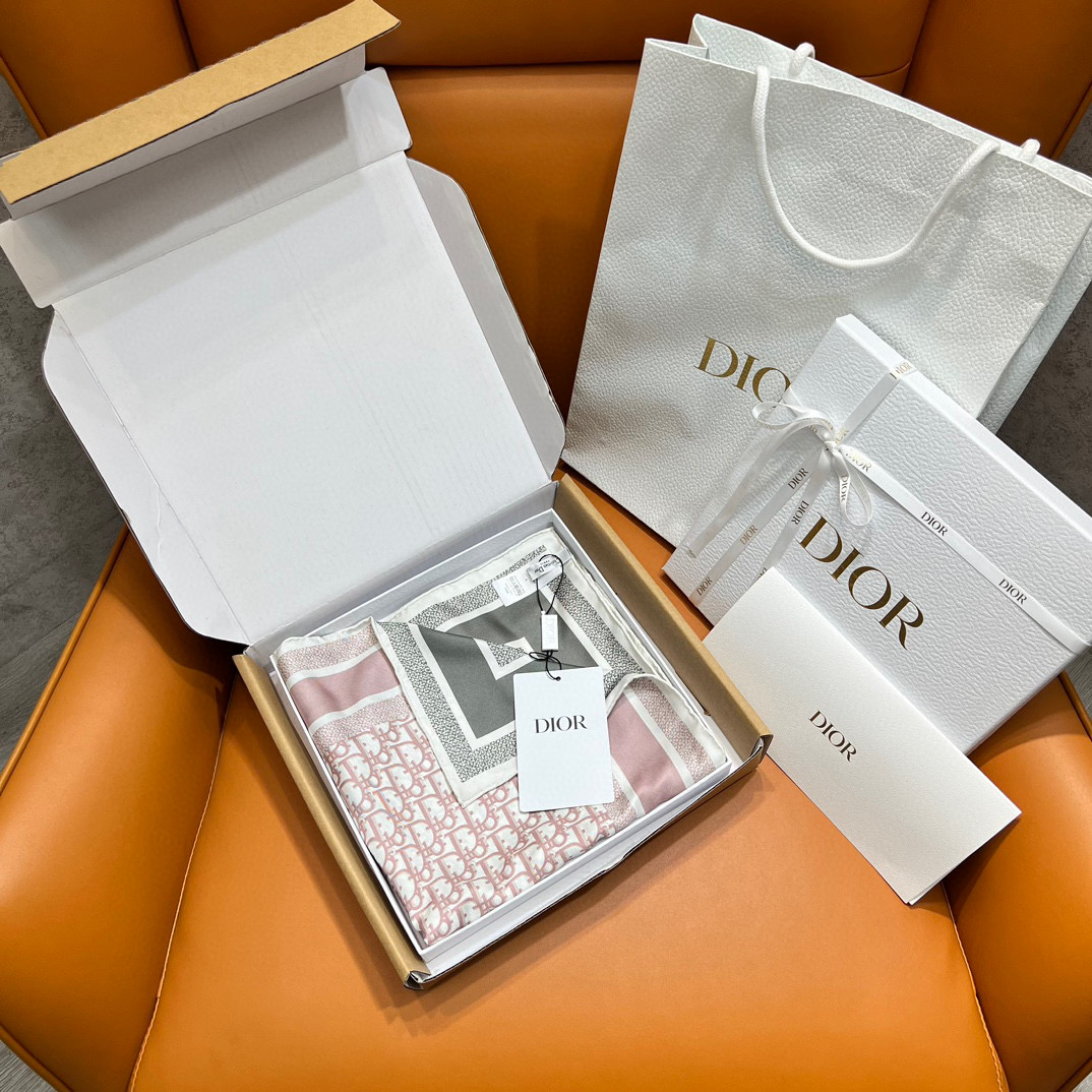 Dior TWIN Printed Square Accessory Scarves #nigo21995