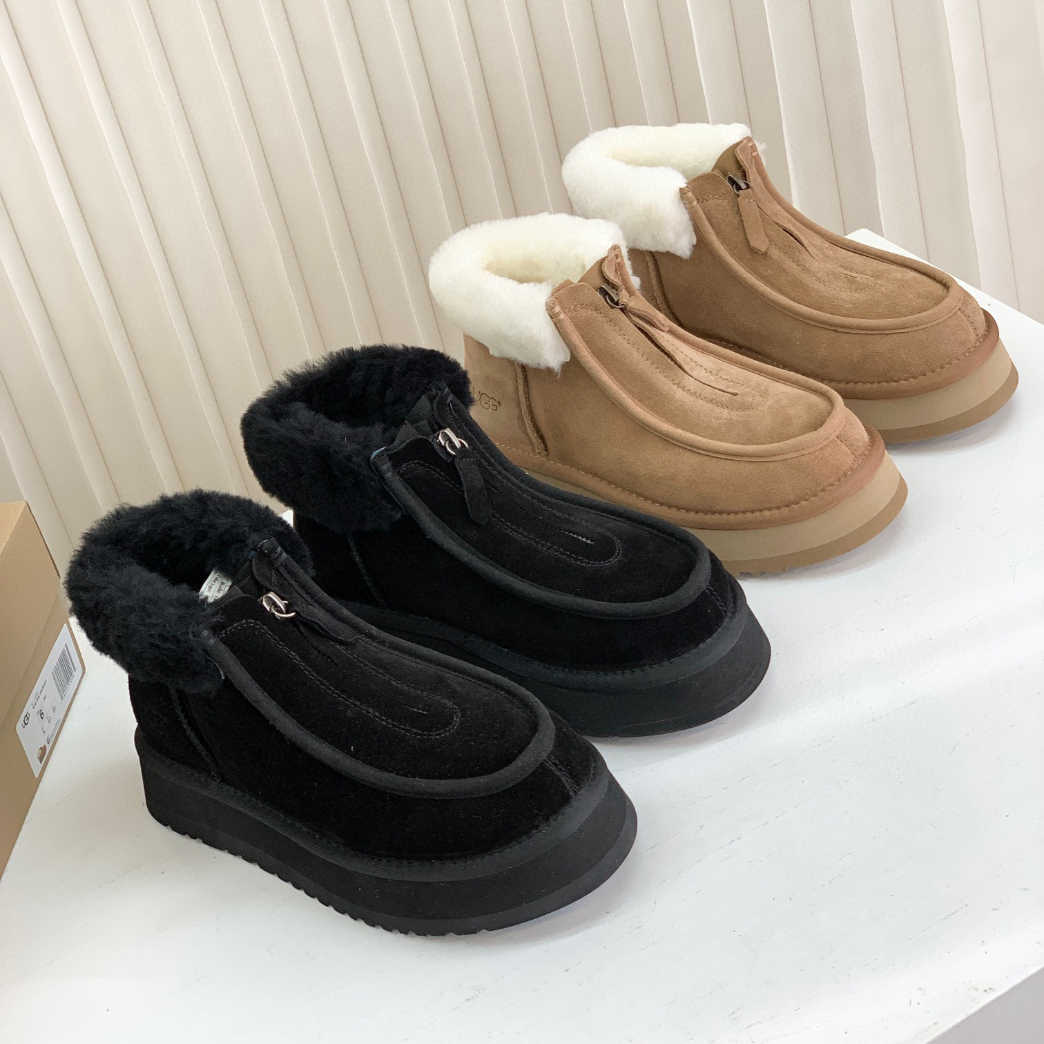 UGG Plush And Plush Short Snow Boots Shoes #nigo22112