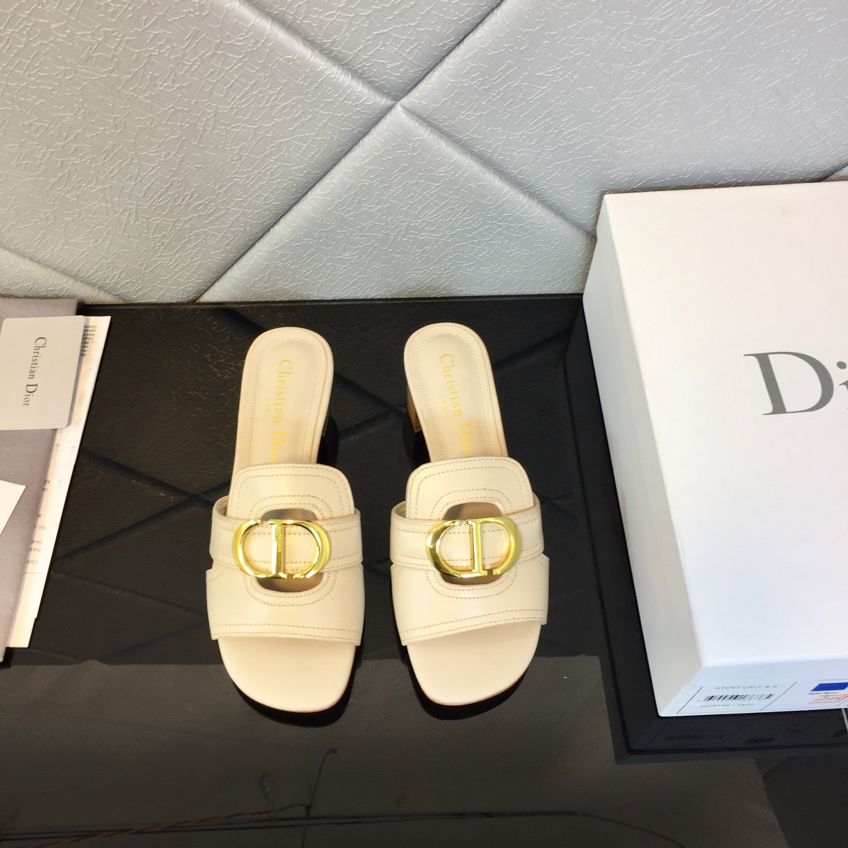 Dior Signature Summer Half Toe High Heel Sandals Shoes #nigo21999