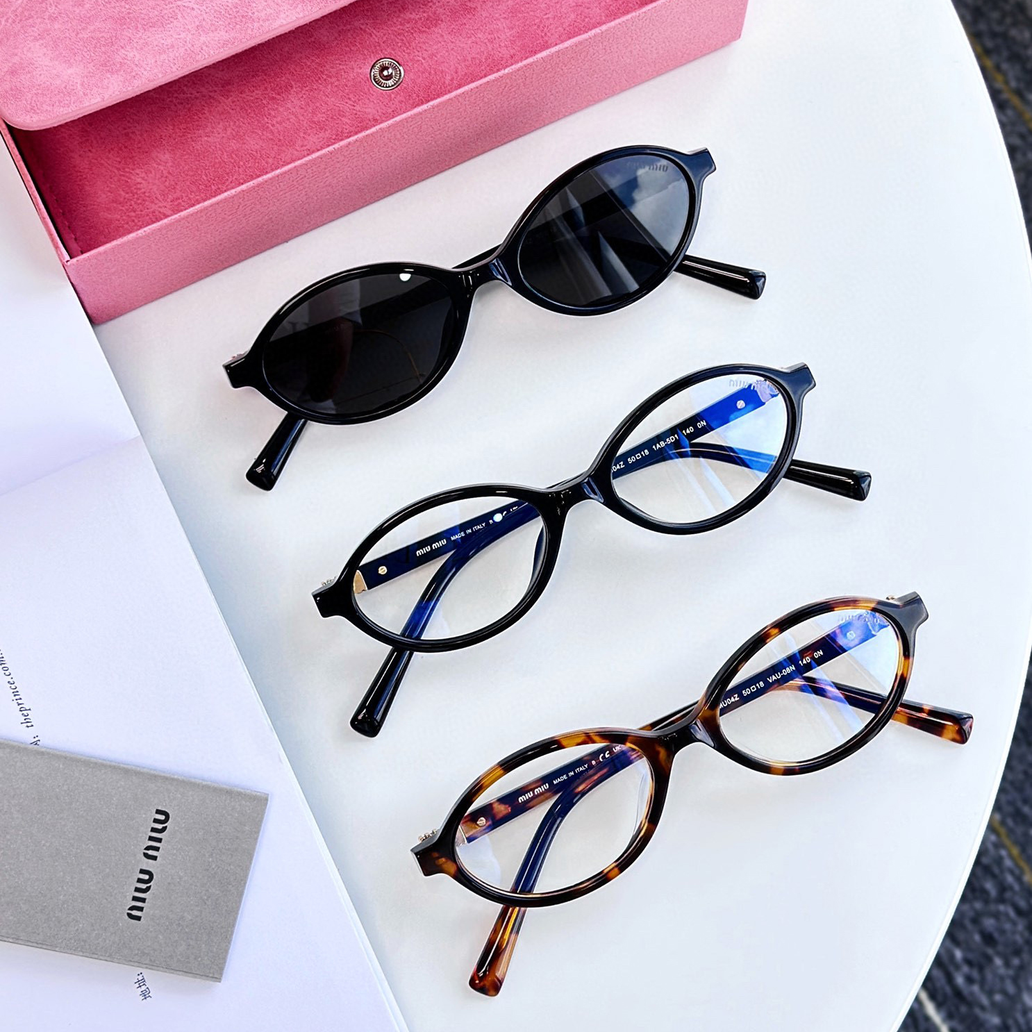 MiuMiu Runway Oval Sunglasses Glasses #nigo96694