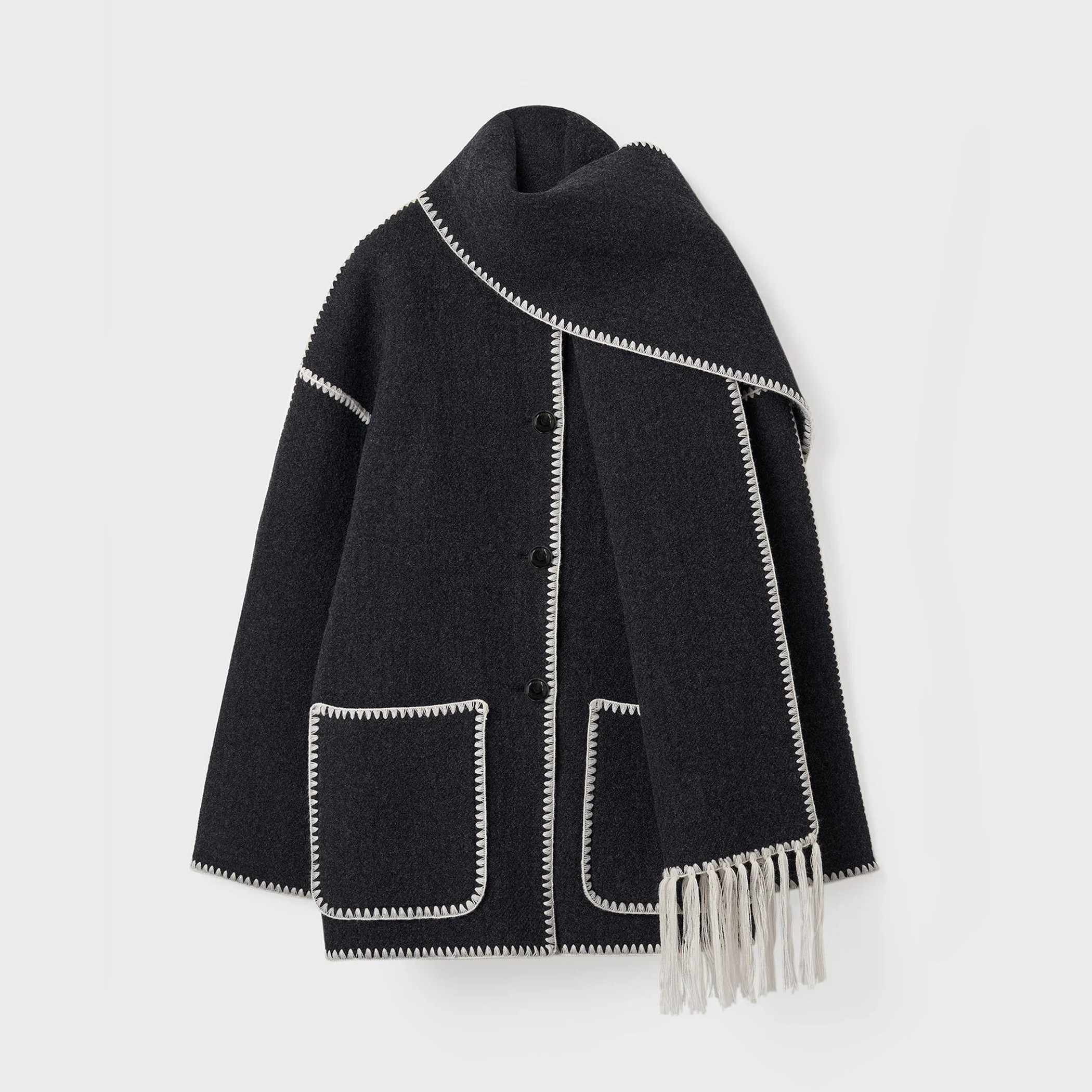 TOTEME Woolen Scarf Shawl Jacket #nigo22119