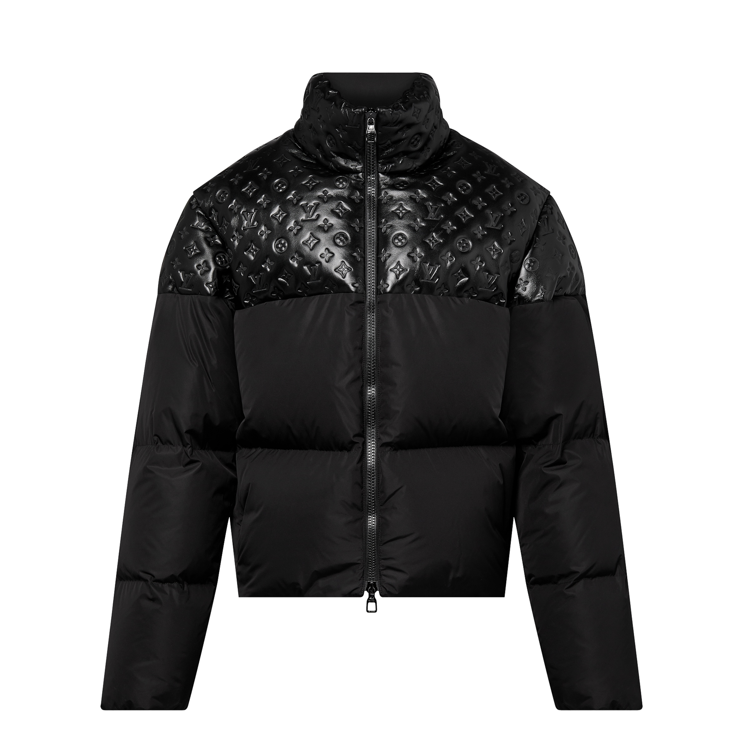 Louis Vuitton Patchwork Leather Puffer Down Jacket #nigo96684