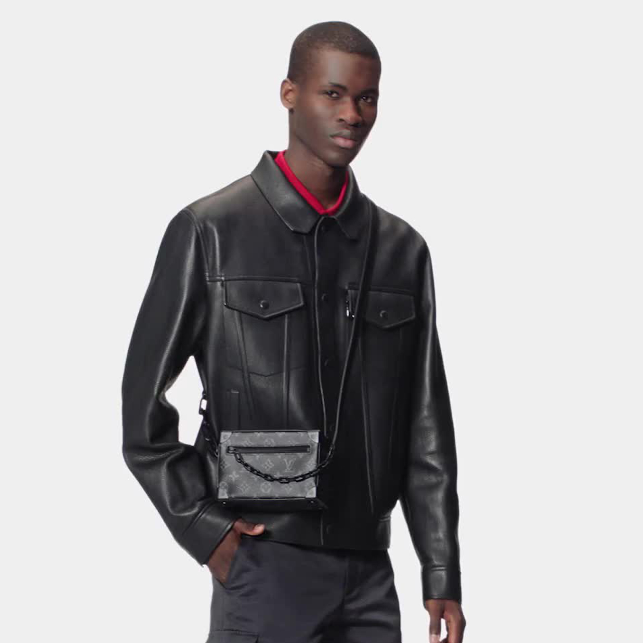 Louis Vuitton MINI SOFT TRUNK Leather Printed Diagonal Cross Bag #nigo22115