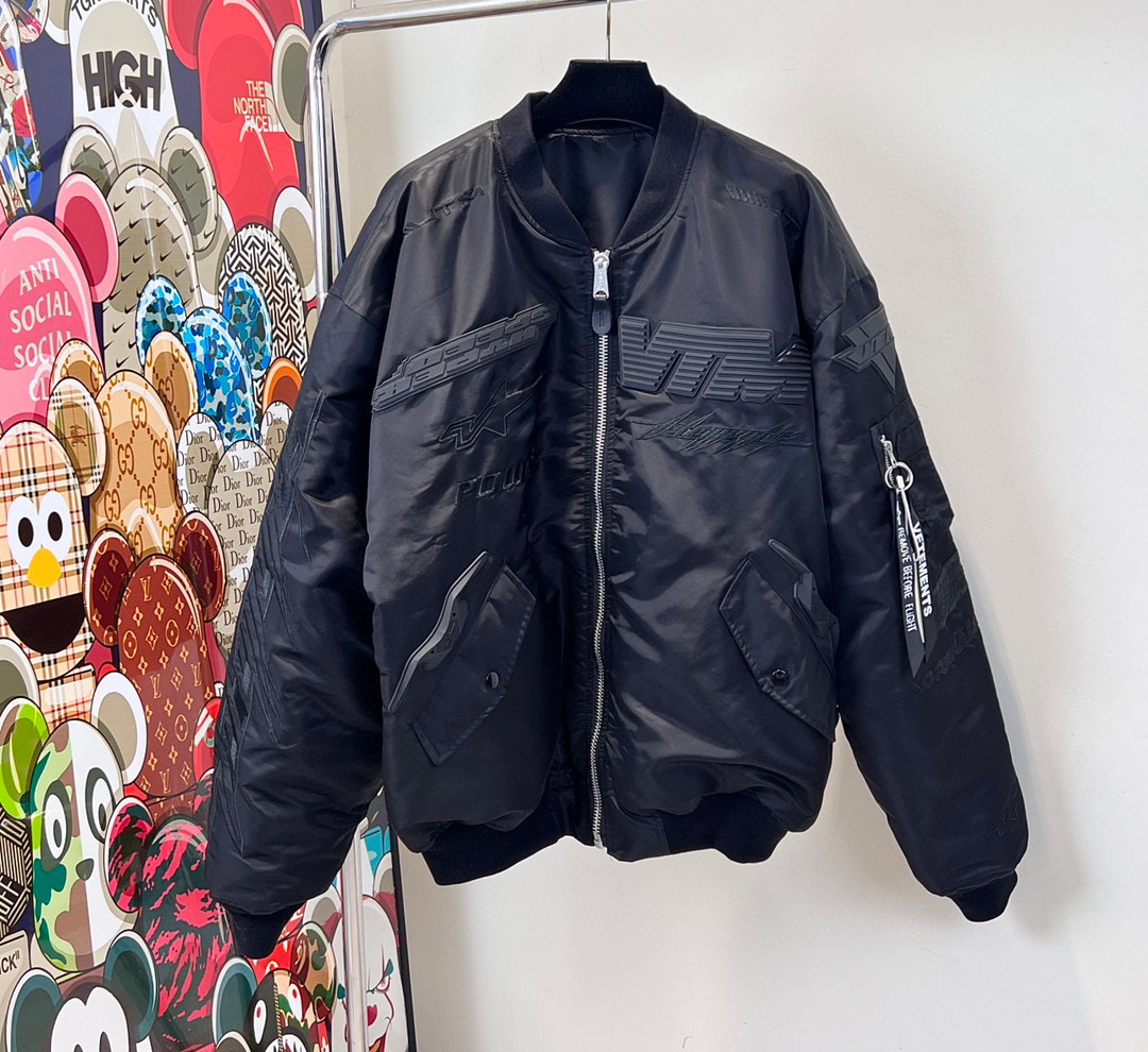 Vetements Embossed Letter Zip Sports Jacket #nigo96689