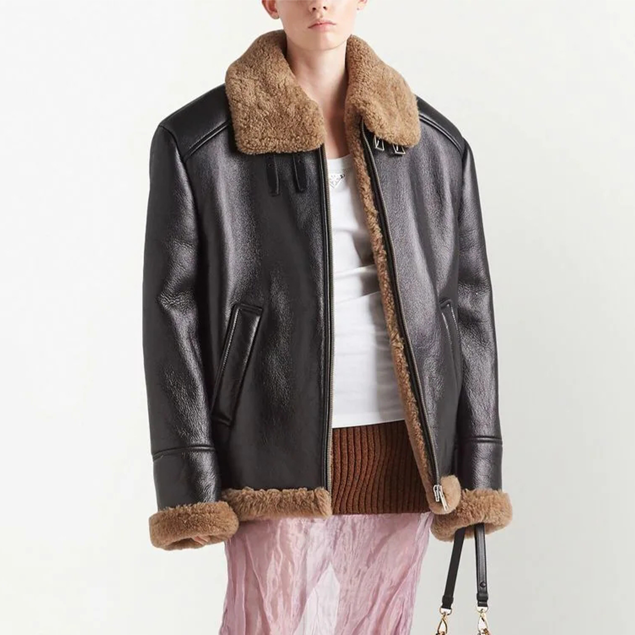 Prada Oversized Shearling Jacket Ngvp #nigo6772