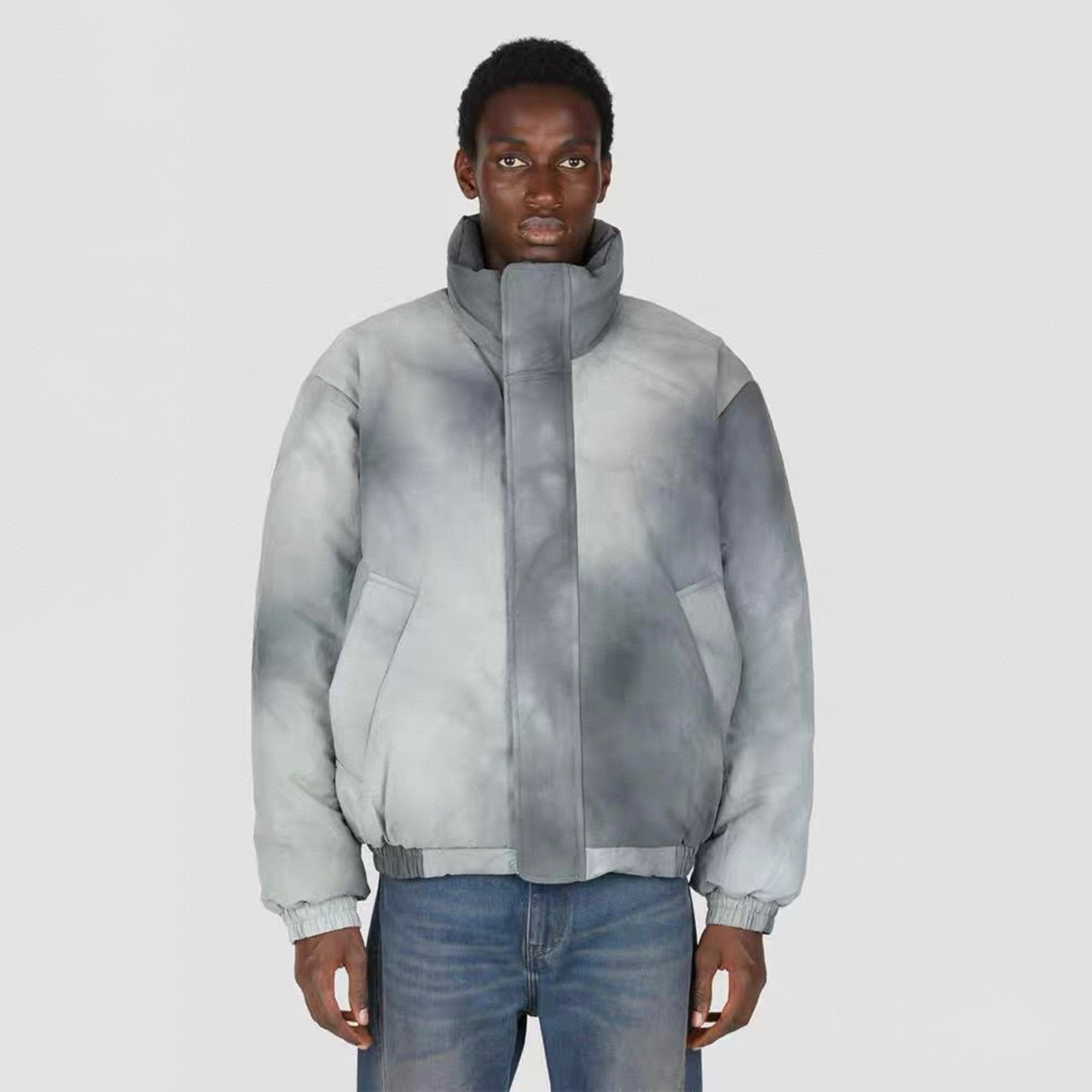 Acne Studios Graffiti Stand Collar Padded Thickened Loose Jacket Ngvp #nigo6787