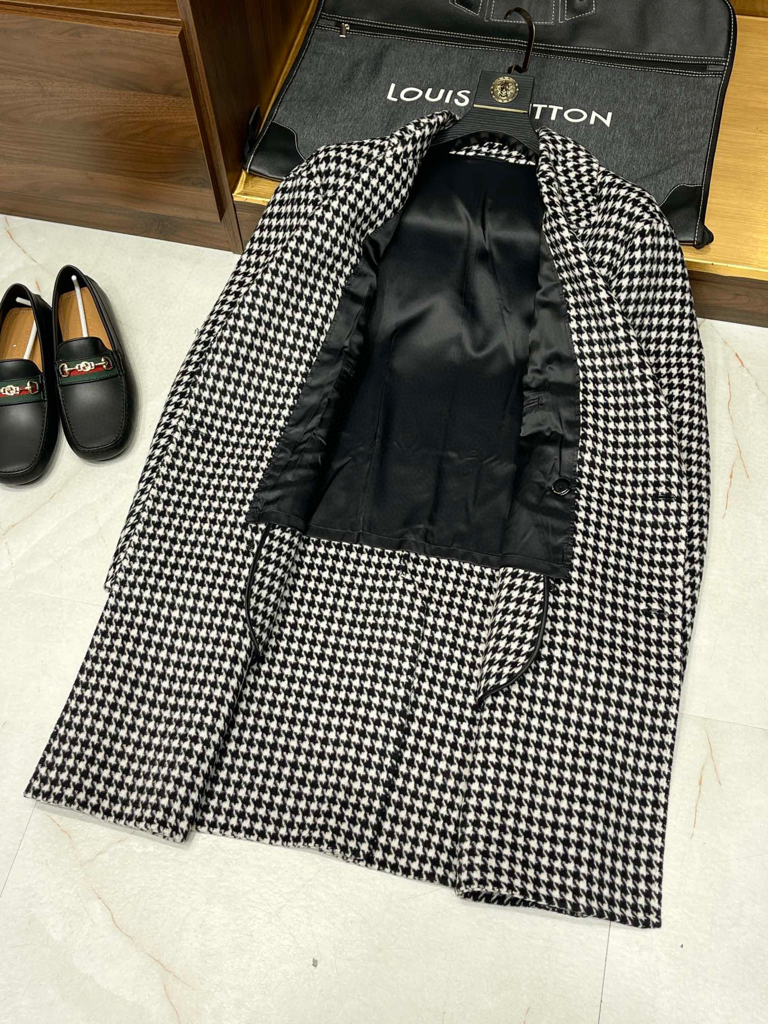 Louis Vuitton Thousand Bird Plaid Double Breasted Jacket Ngvp #nigo6777