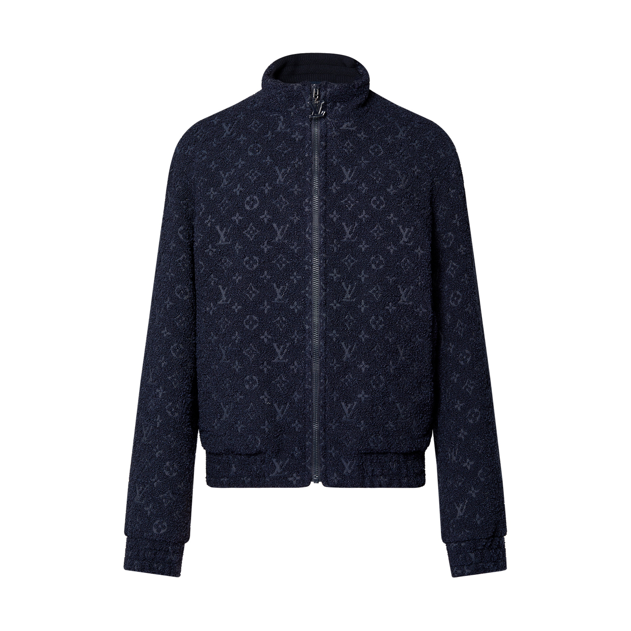 Louis Vuitton Monogram Sheep's Wool And Tweed Zip-up Belted Jacket #nigo96733