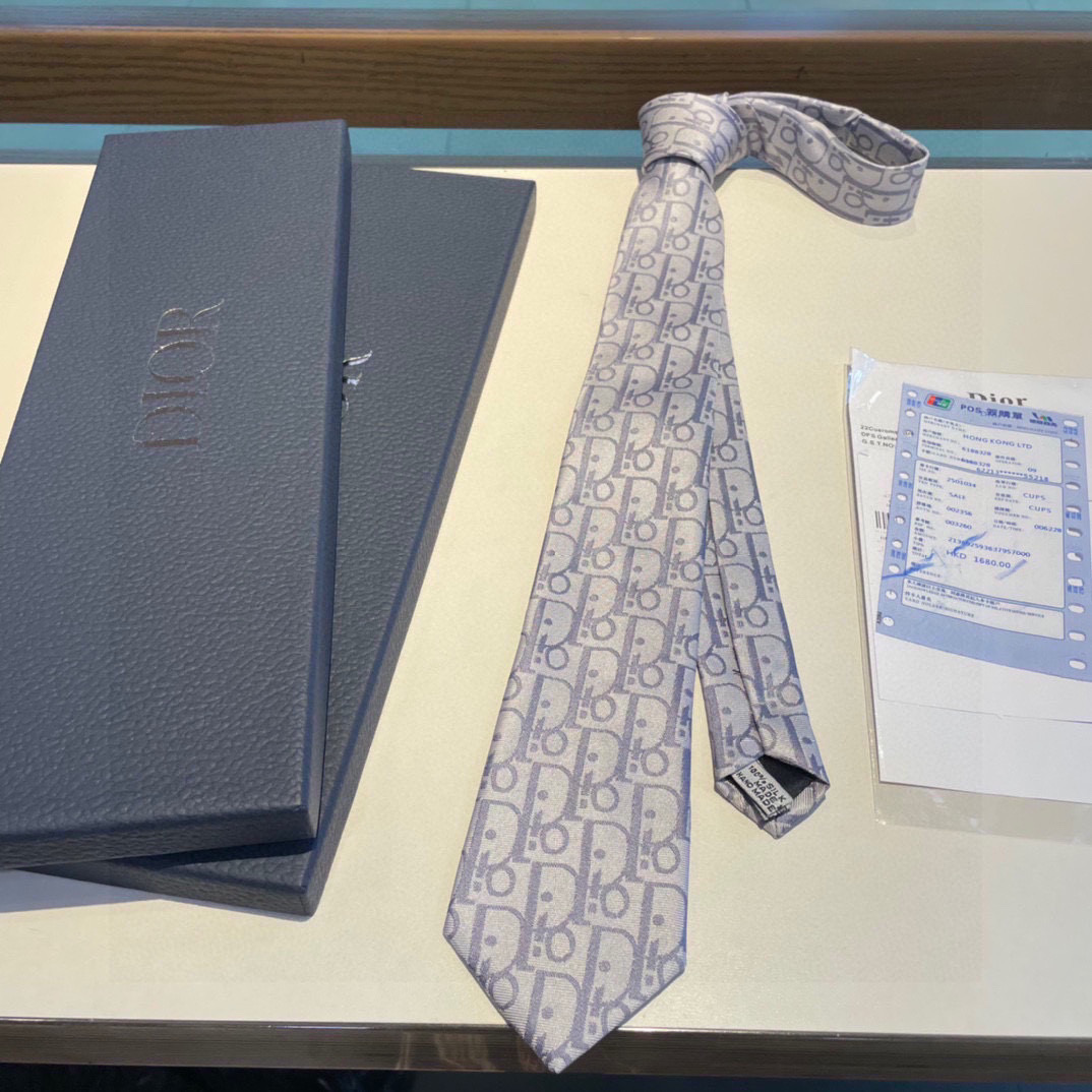 Dior Logo Jacquard Tie #nigo96731