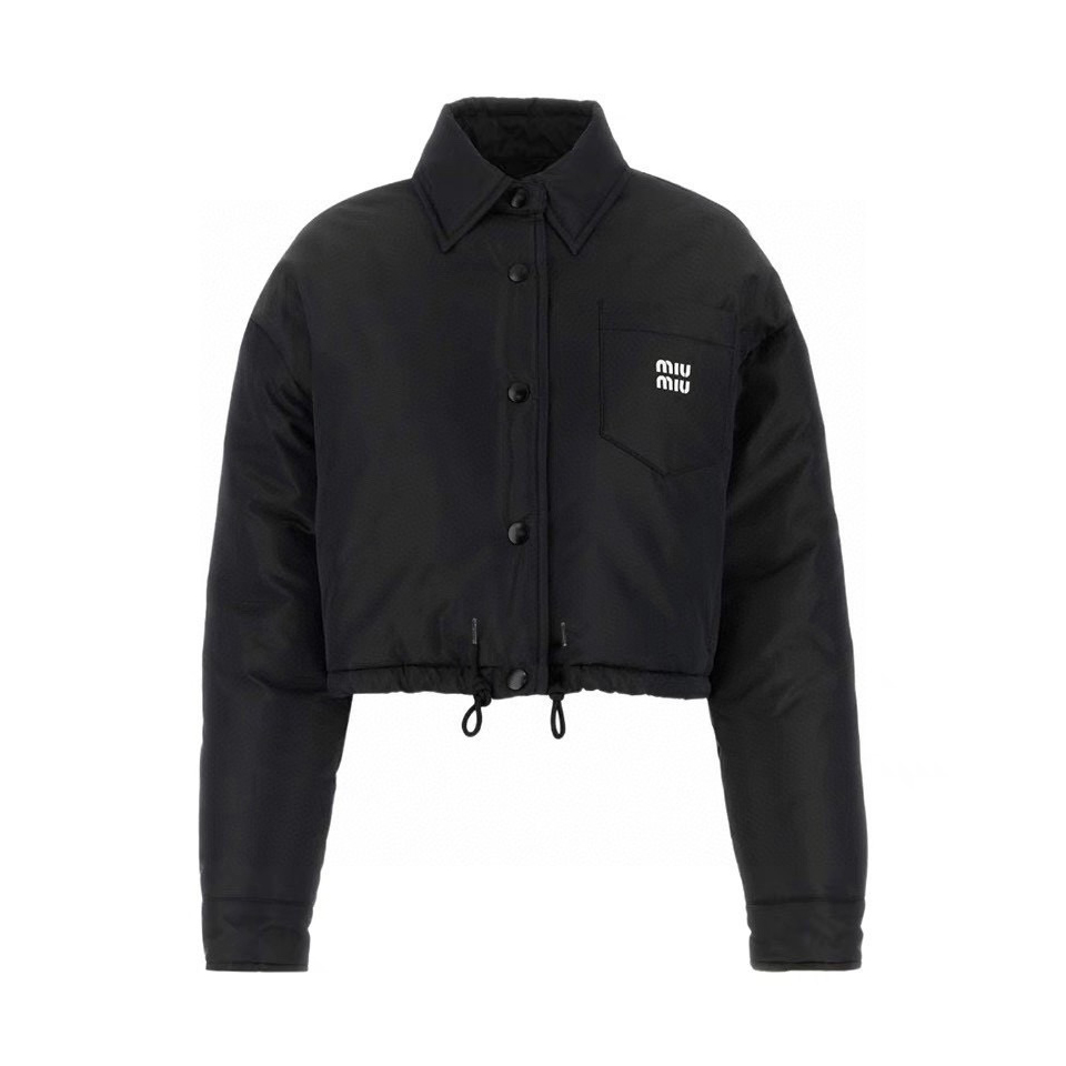 MiuMiu Nylon Single Breasted Short Puffer Down Jacket #nigo96722