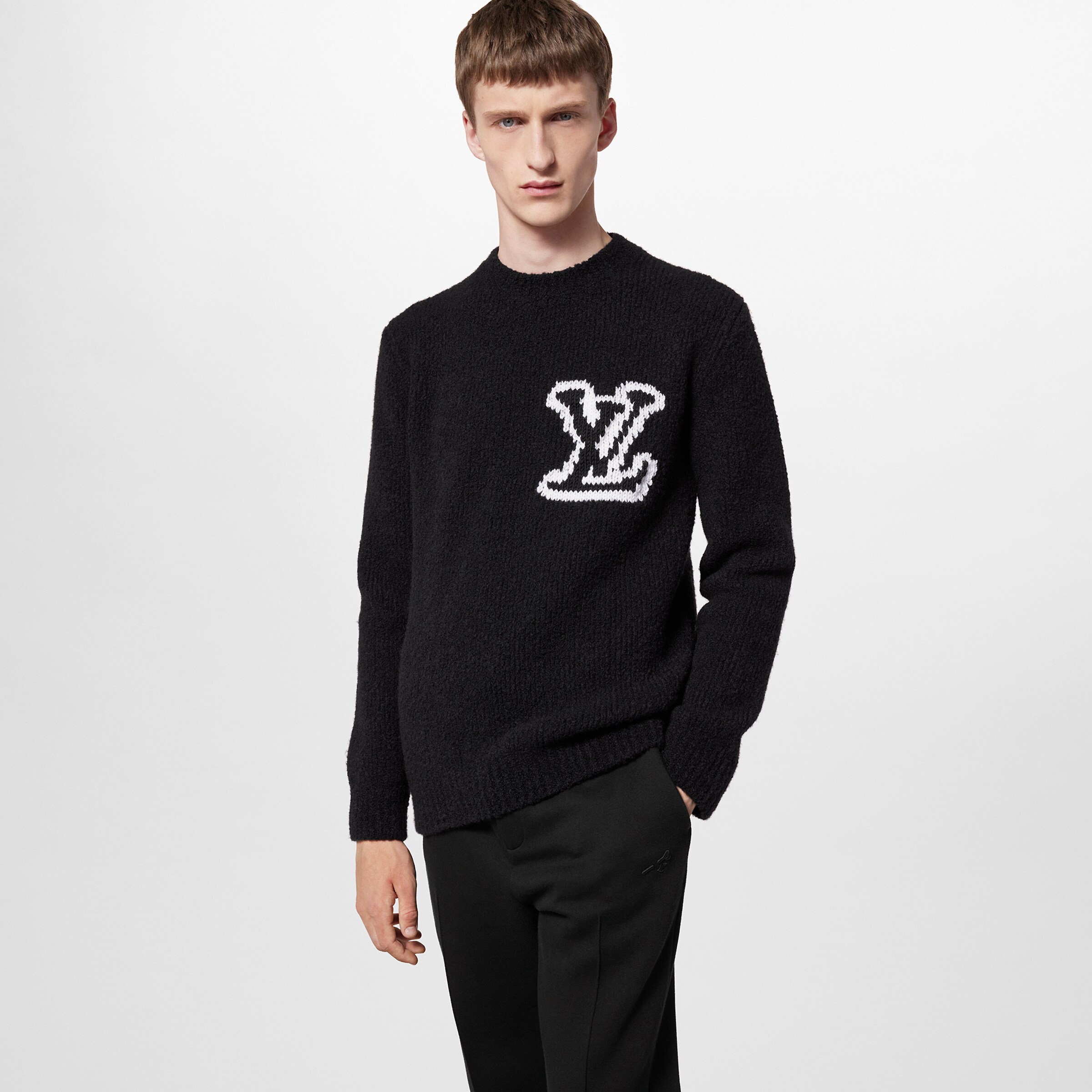 Louis Vuitton Wool Blend Crewneck Pullover Sweater #nigo96723