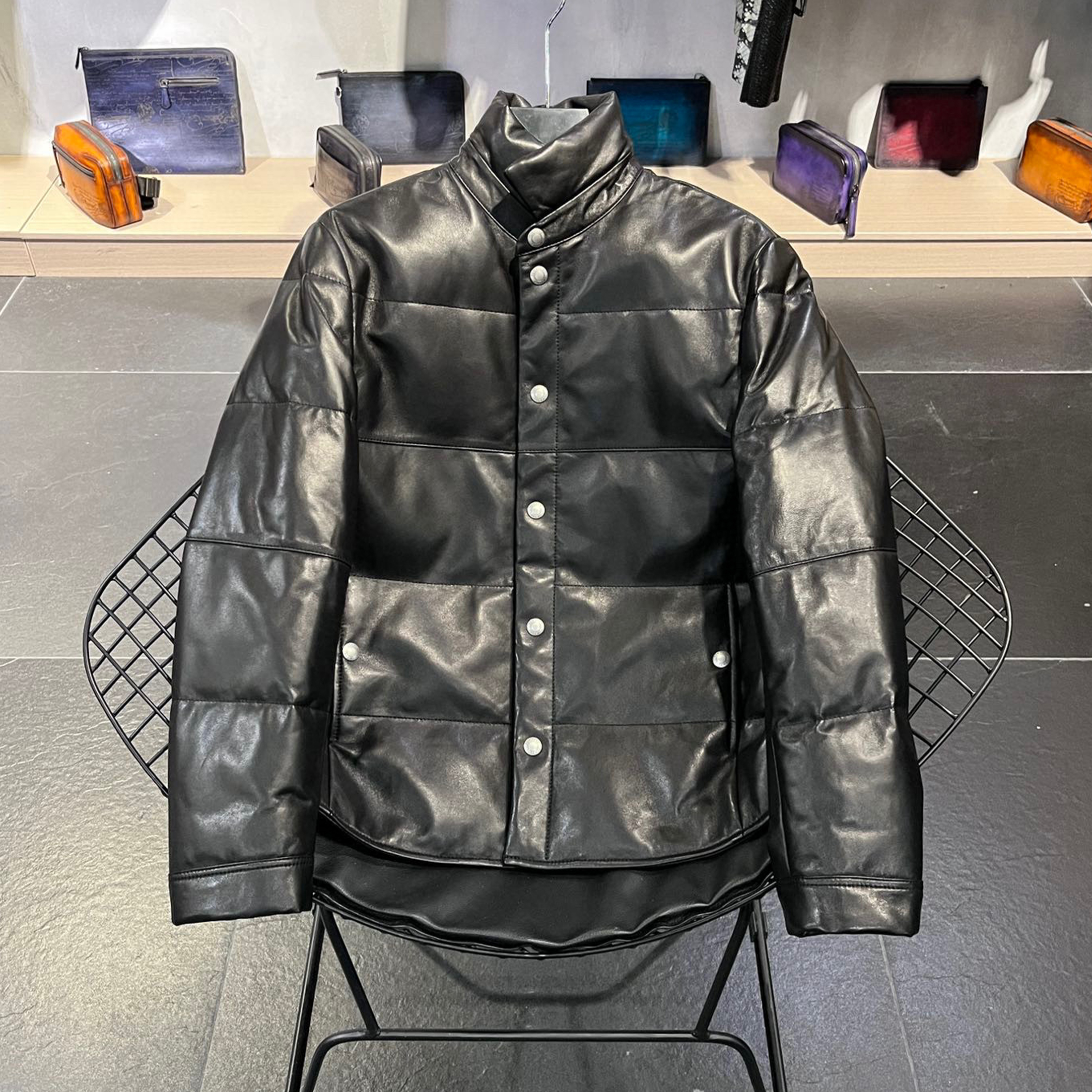 Tom Ford Leather Puffer Down Jacket Ngvp #nigo6822