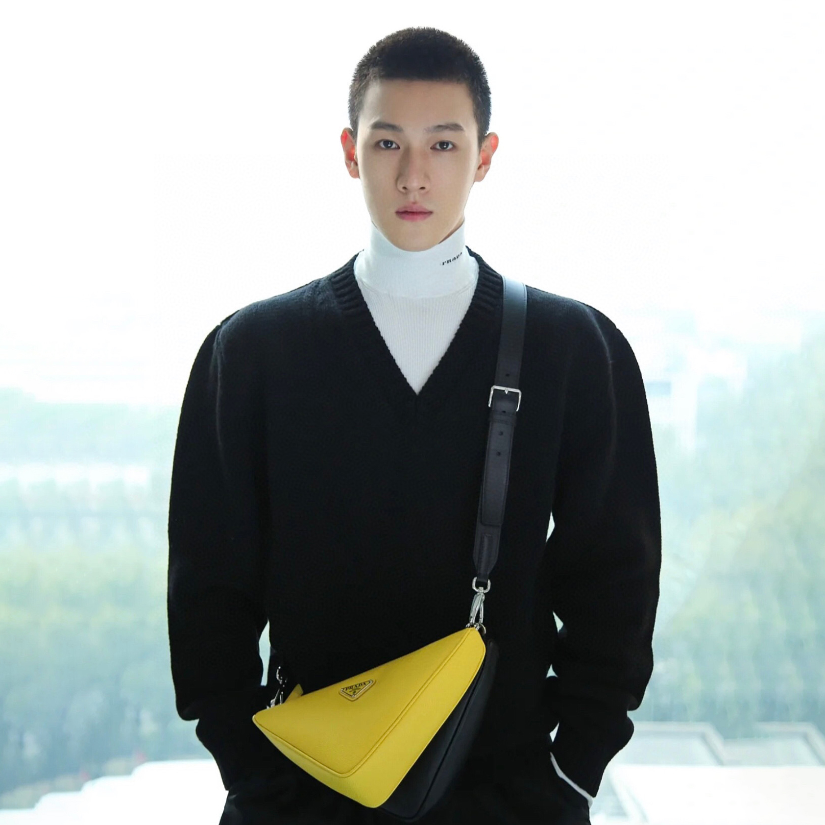 Prada Knitted High Neck Long Sleeved Sweater #nigo22138