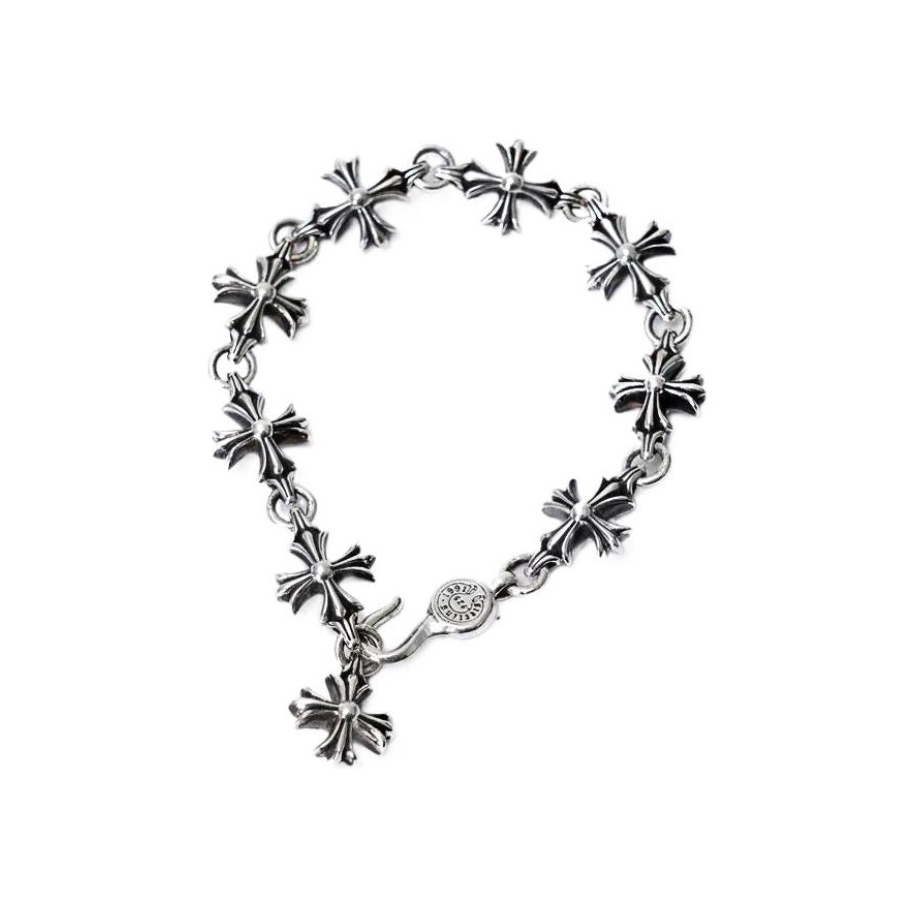 Chrome Hearts Cross Simple Silver Bracelet Jewelry #nigo96747
