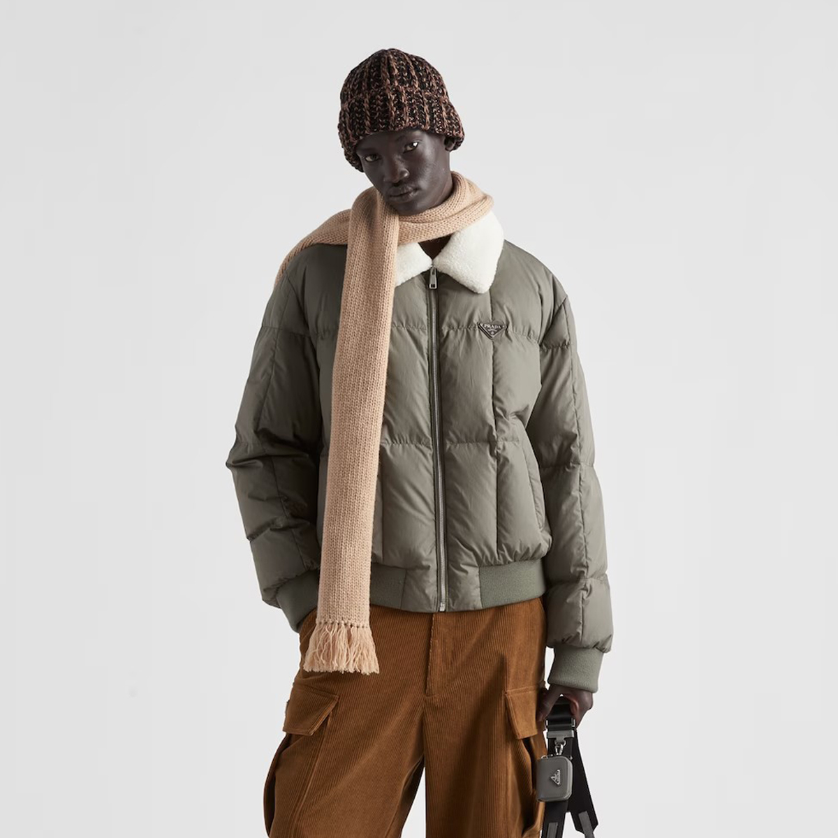 Prada Long Sleeved Lapel Down Jacket #nigo22141