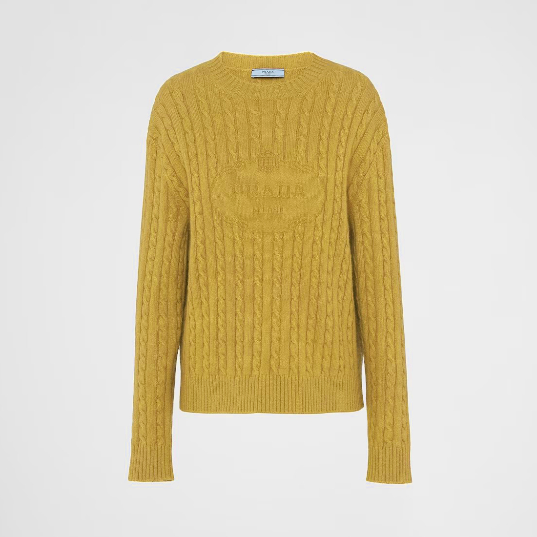 Prada Cashmere Crew-Neck Knitted Long Sleeve Pullover Sweater #nigo96752