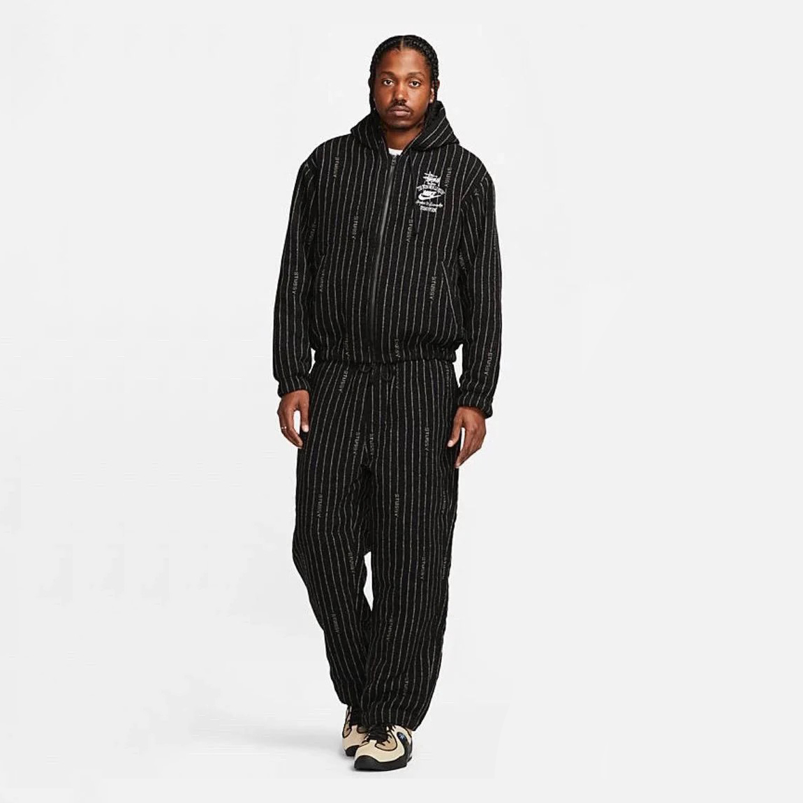 Nike Wool Striped Jacket Lounge Pants Set Suit #nigo96772