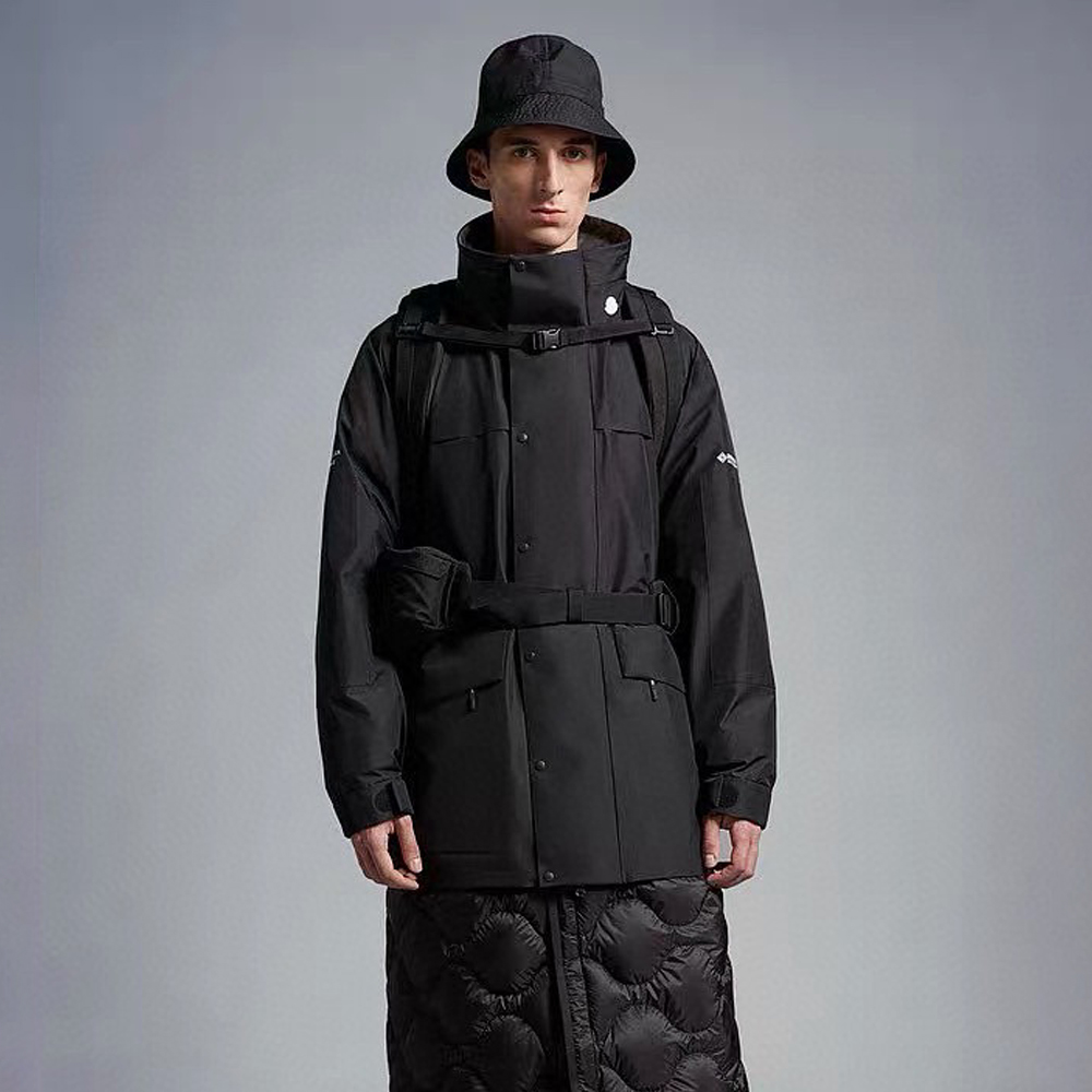 Moncler Black Hooded Down Jacket #nigo22155