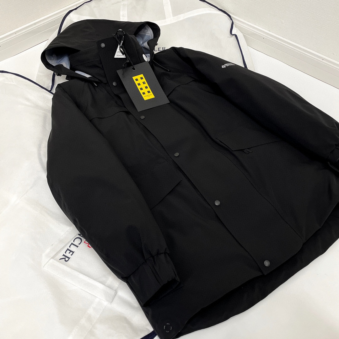Moncler Black Hooded Down Jacket #nigo22155