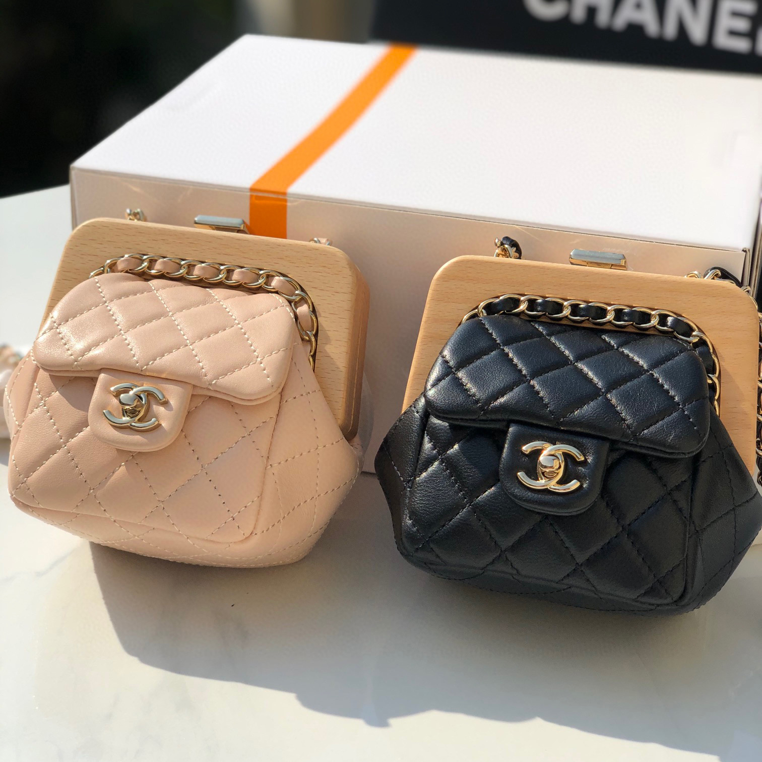 Chanel Leather Chain Diagonal Mini Bag #nigo22168