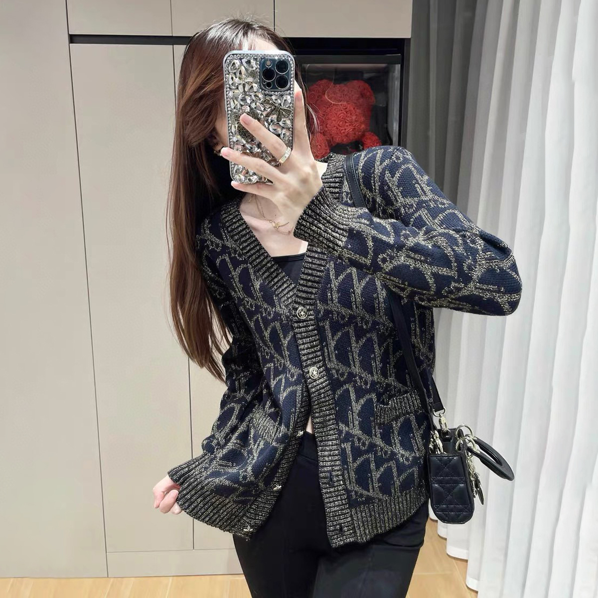 Dior Knitted Fashion Button Up Cardigan #nigo22167