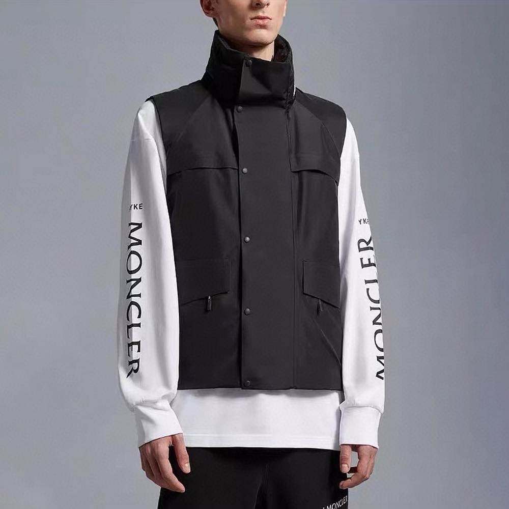 Moncler Black Zippered Down Vest #nigo22156