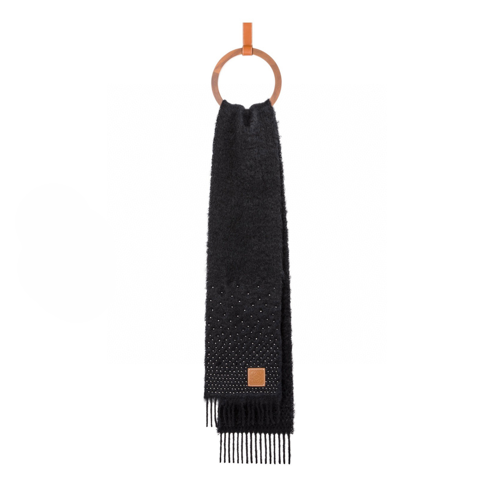 Loewe Black Wool Sky Star Scarf #nigo22166