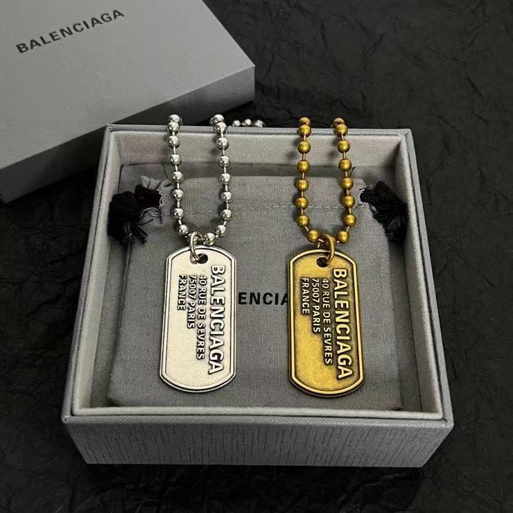 Balenciaga Metal Letter Tag Necklace #nigo96778