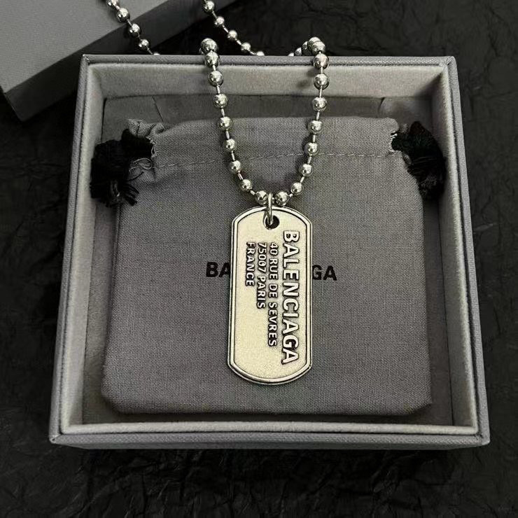 Balenciaga Metal Letter Tag Necklace #nigo96778