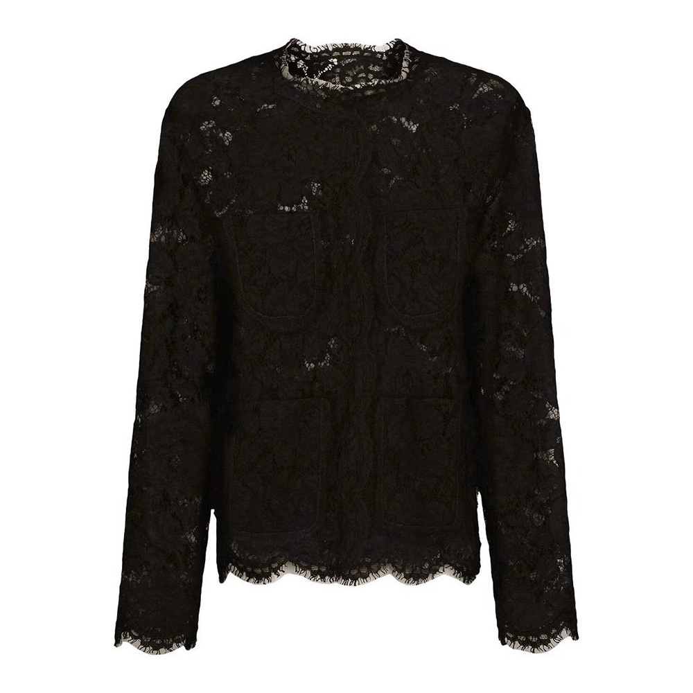 Dolce&Gabbana Black Lace Cardigan Jacket Ngvp #nigo6862