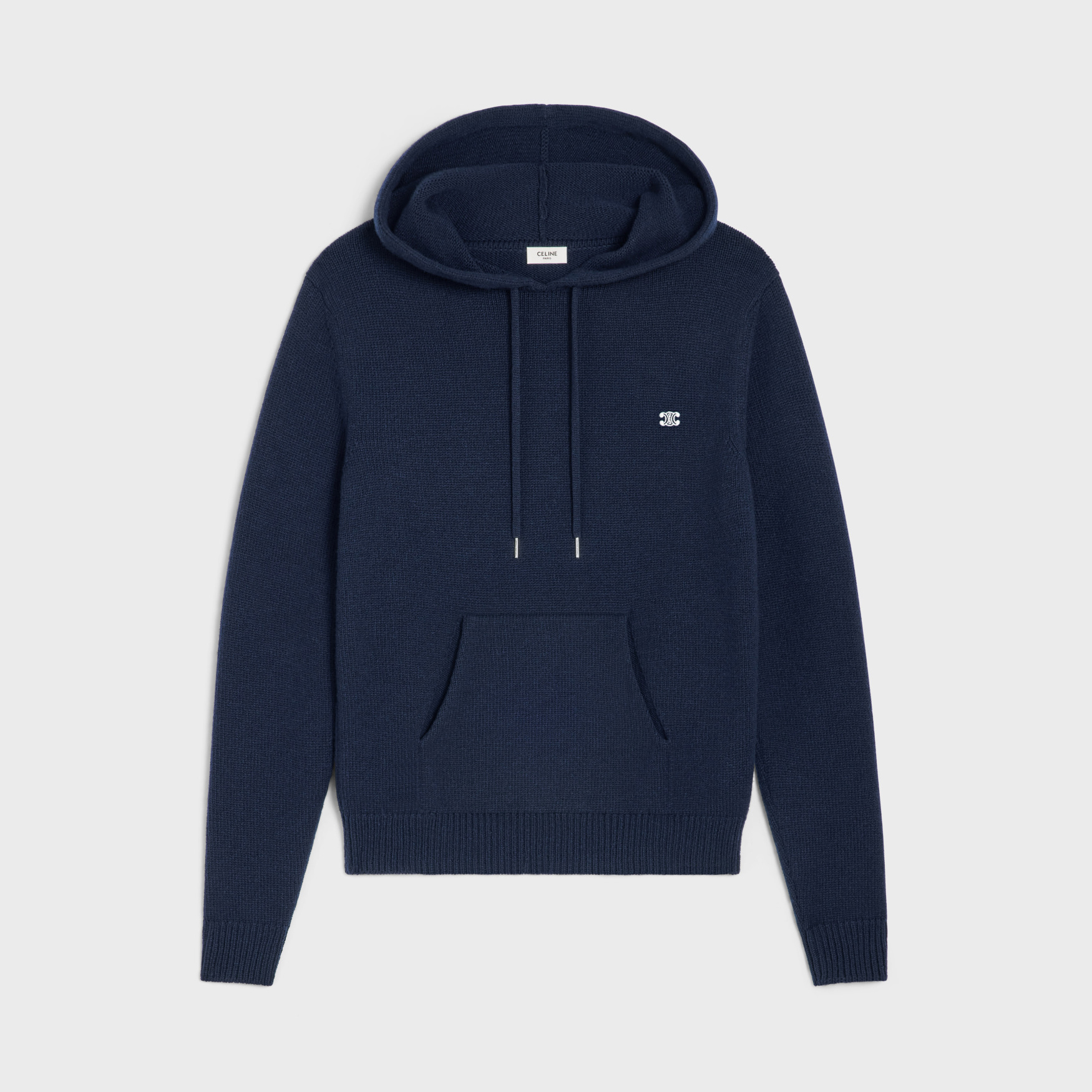 Celine Triomphe Hooded Sweater In Cashmere Wool #nigo96788