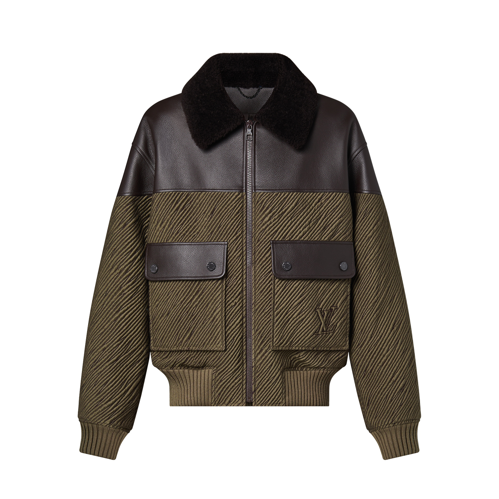 Louis Vuitton Mix Leather Blouson Jacket #nigo96816