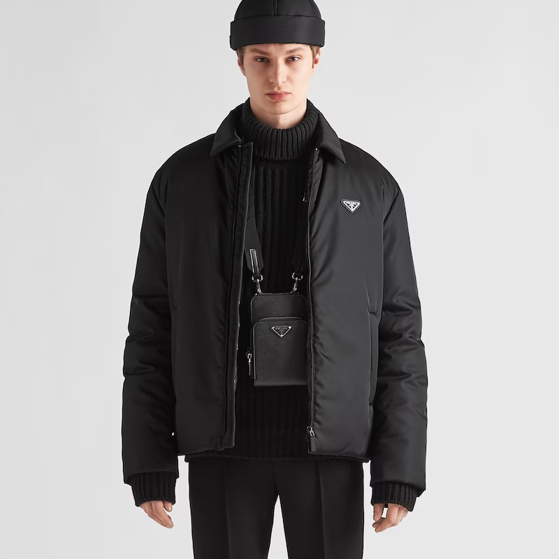 Prada Cropped Re-Nylon Puffer Down Jacket #nigo96815