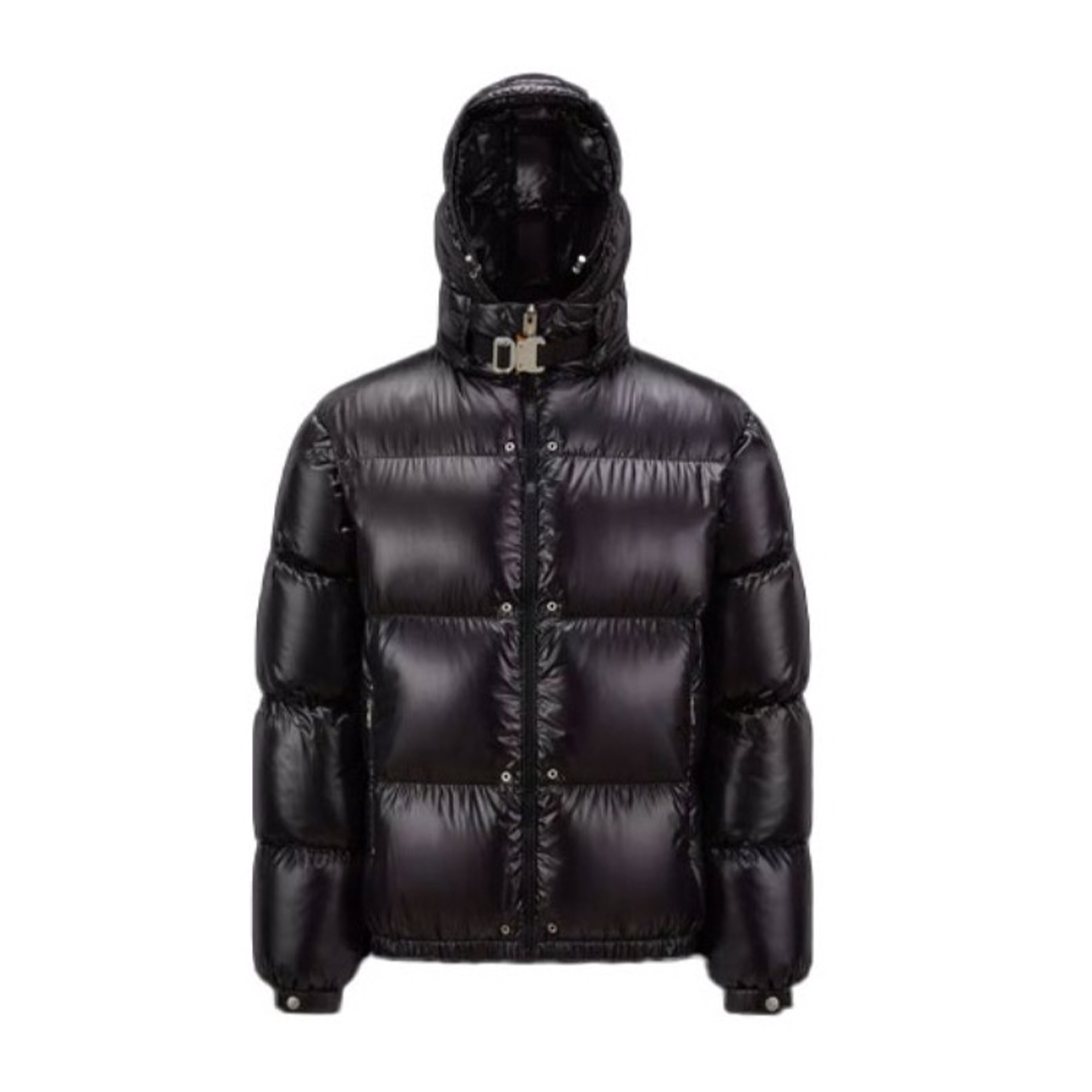 Moncler GENIUS x 1017 ALYX 9SN Short Black Hooded Puffer Jacket Ngvp #nigo6718