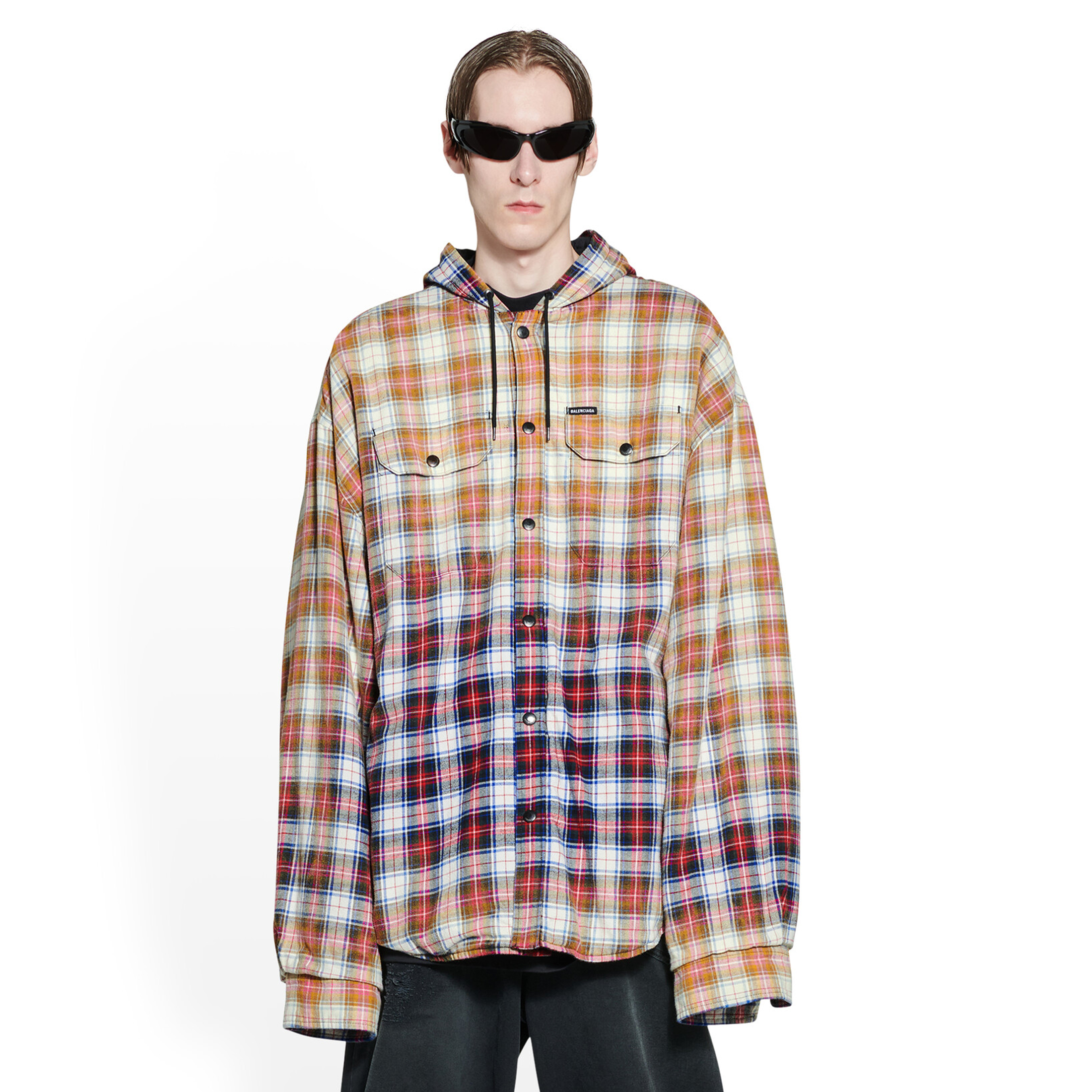 Balenciaga Bleached Shirt In Multicolored Jacket Ngvp #nigo6714