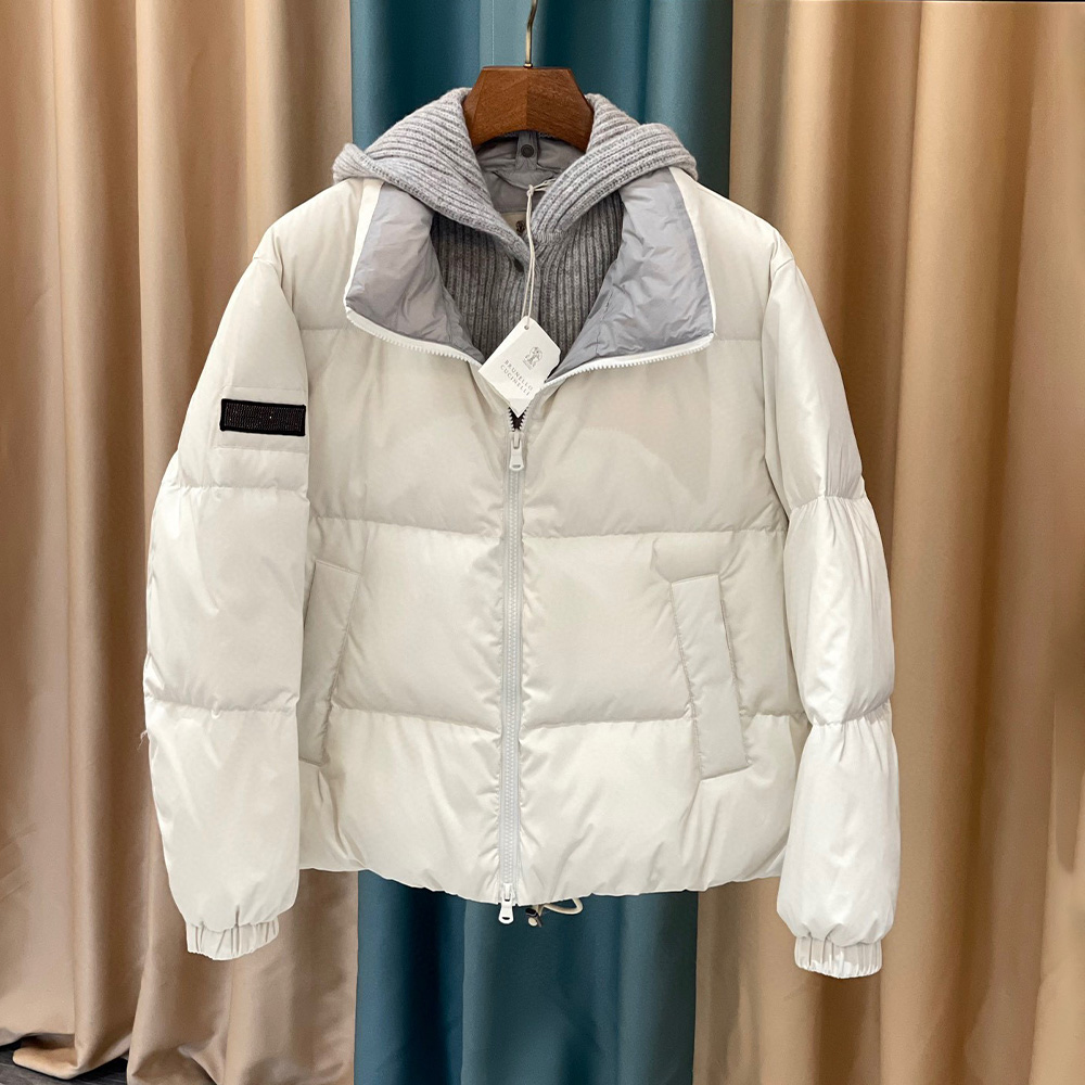 Brunello Cucinelli Knit Hooded Detachable Down Jacket Ngvp #nigo6883