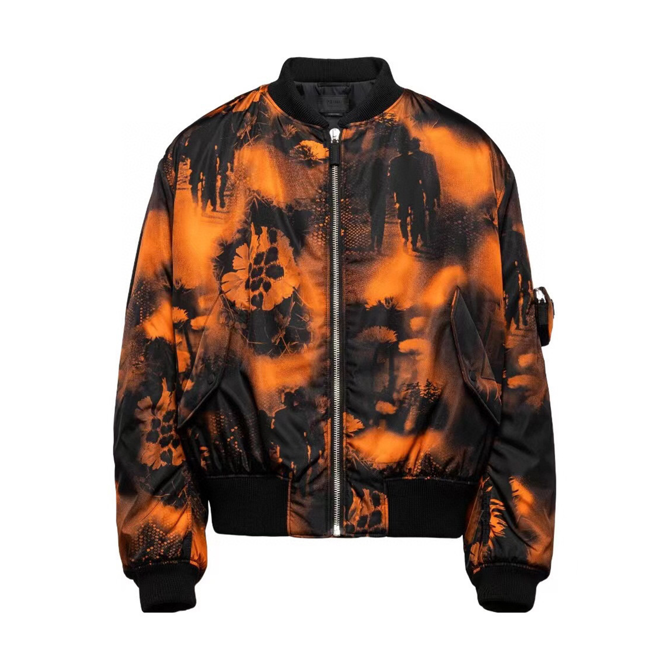 Prada City Pattern Printed Crew Neck Jacket Ngvp #nigo6719