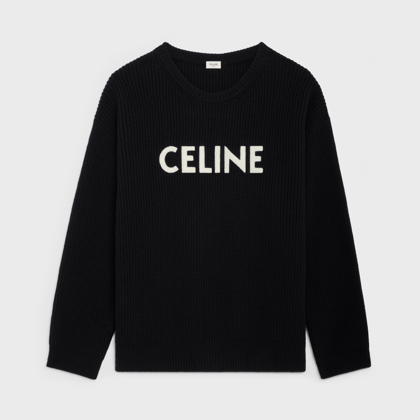 Celine Oversized Sweater In Ribbed Wool #nigo96773