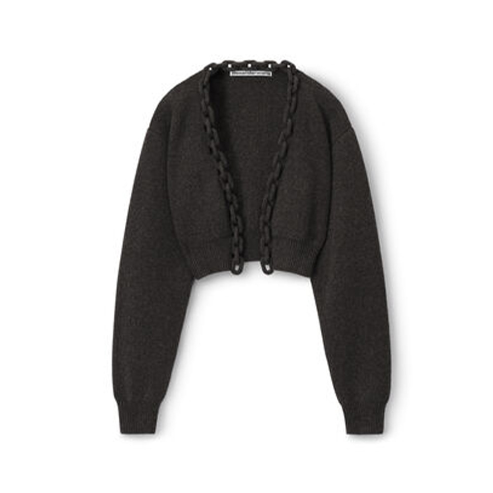 Alexander wang Cropped Cardigan In Soft Wool Cashmere Ngvp #nigo6893